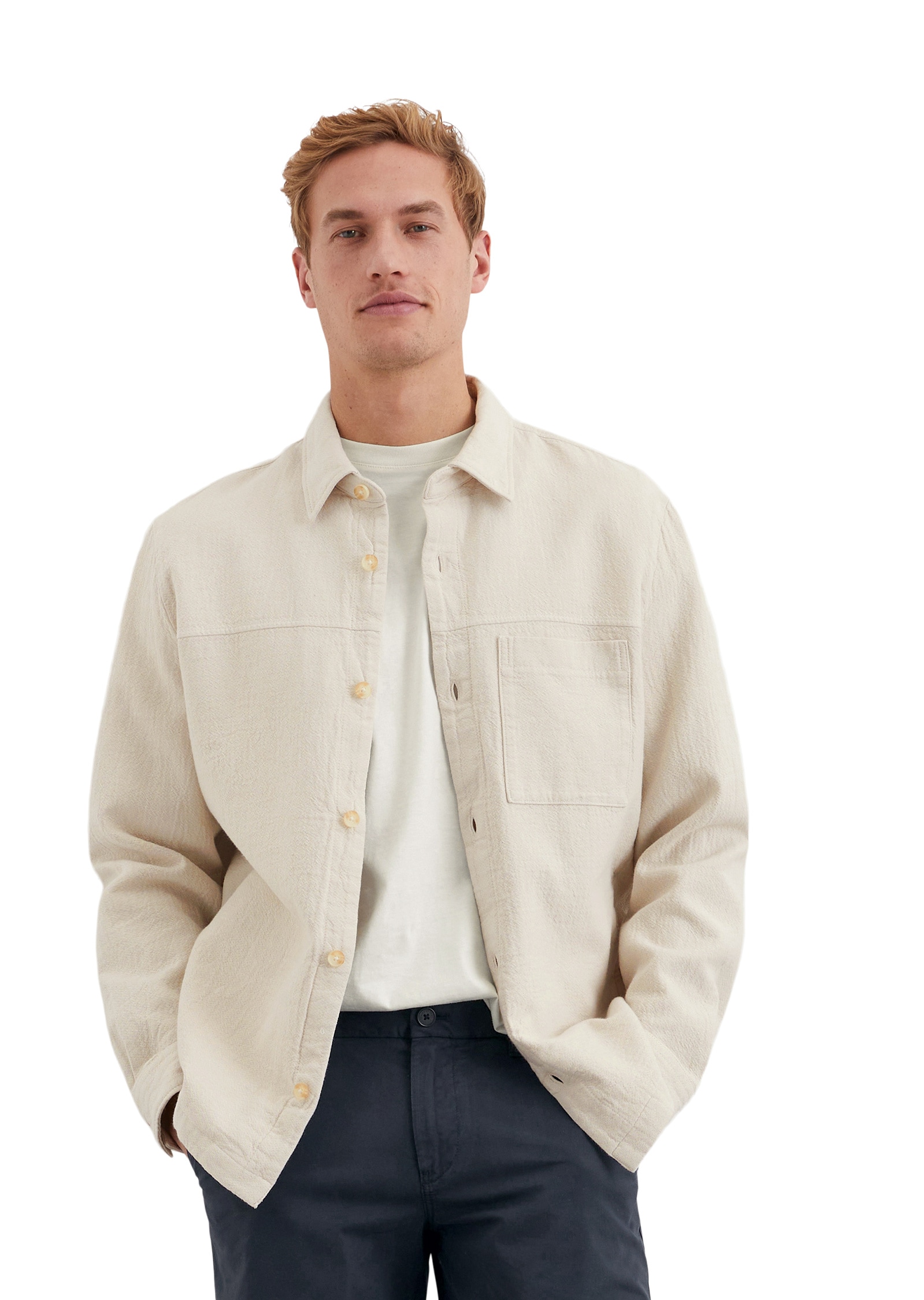 Marc OPolo "aus reiner Bio-Baumwolle" ohne Kapuze günstig online kaufen