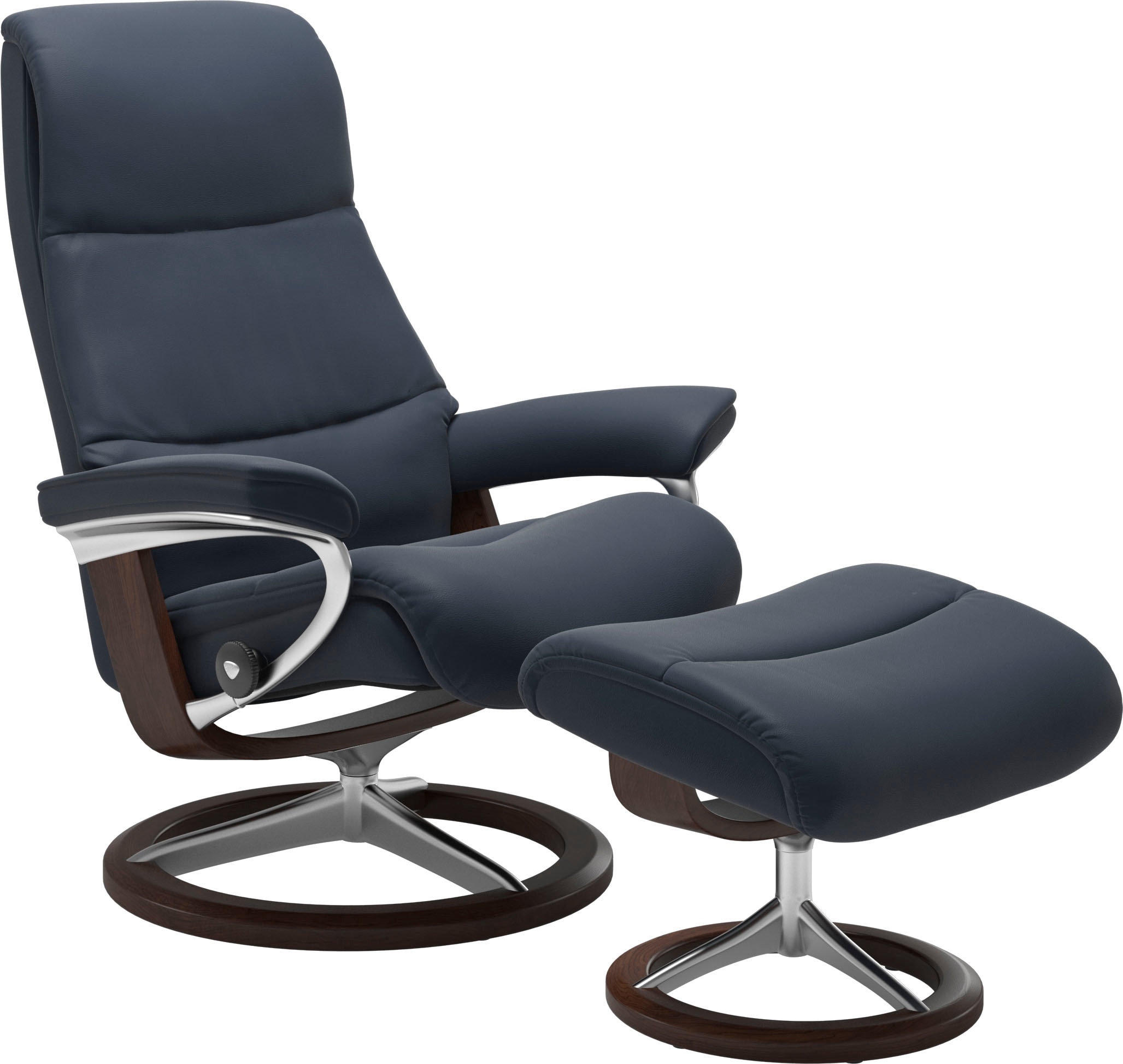 Stressless Relaxsessel "View" mit Signature Base, Größe M,Gestell Braun