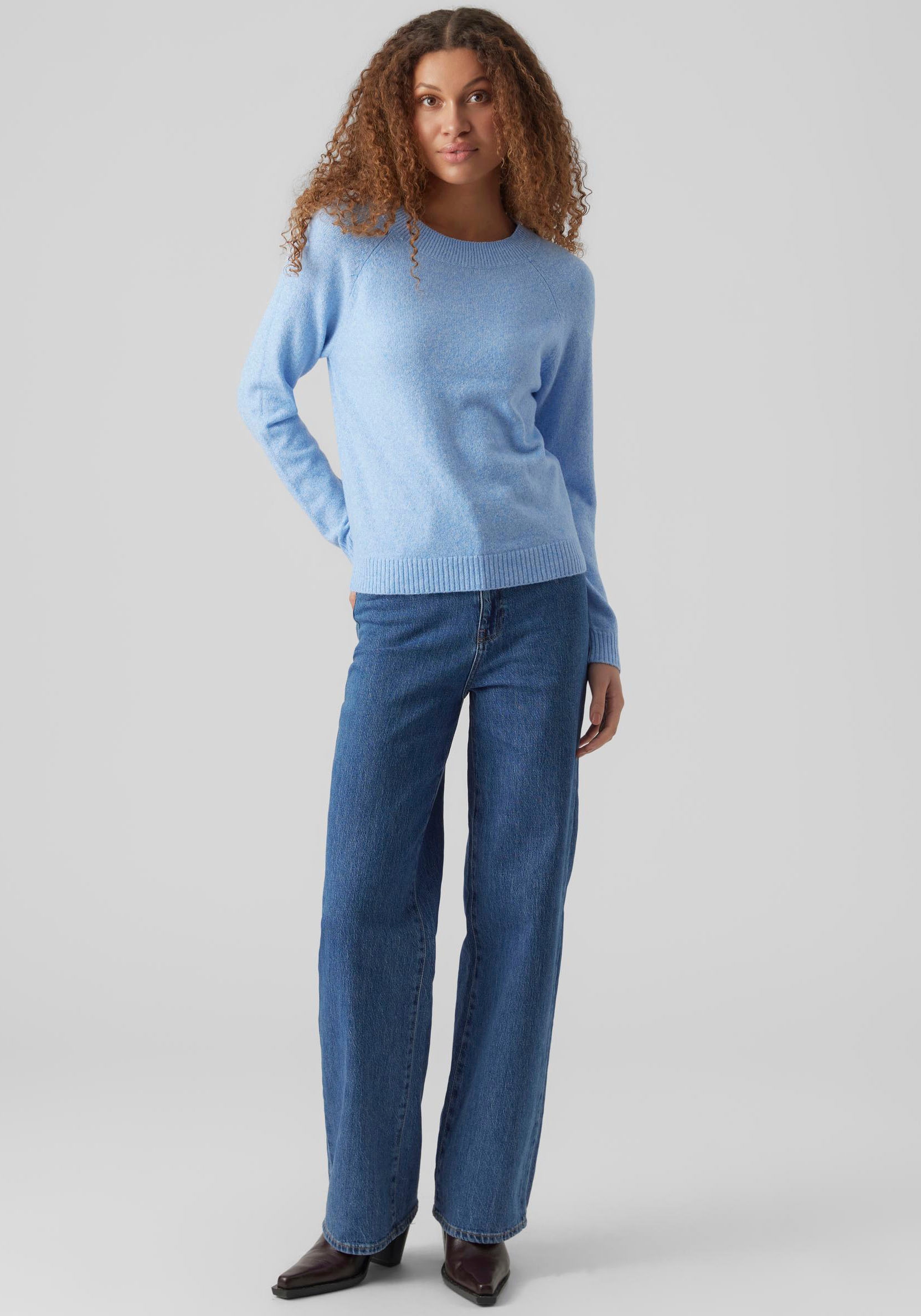 Vero Moda Rundhalspullover »VMDOFFY LS O-NECK BLOUSE GA NOOS«