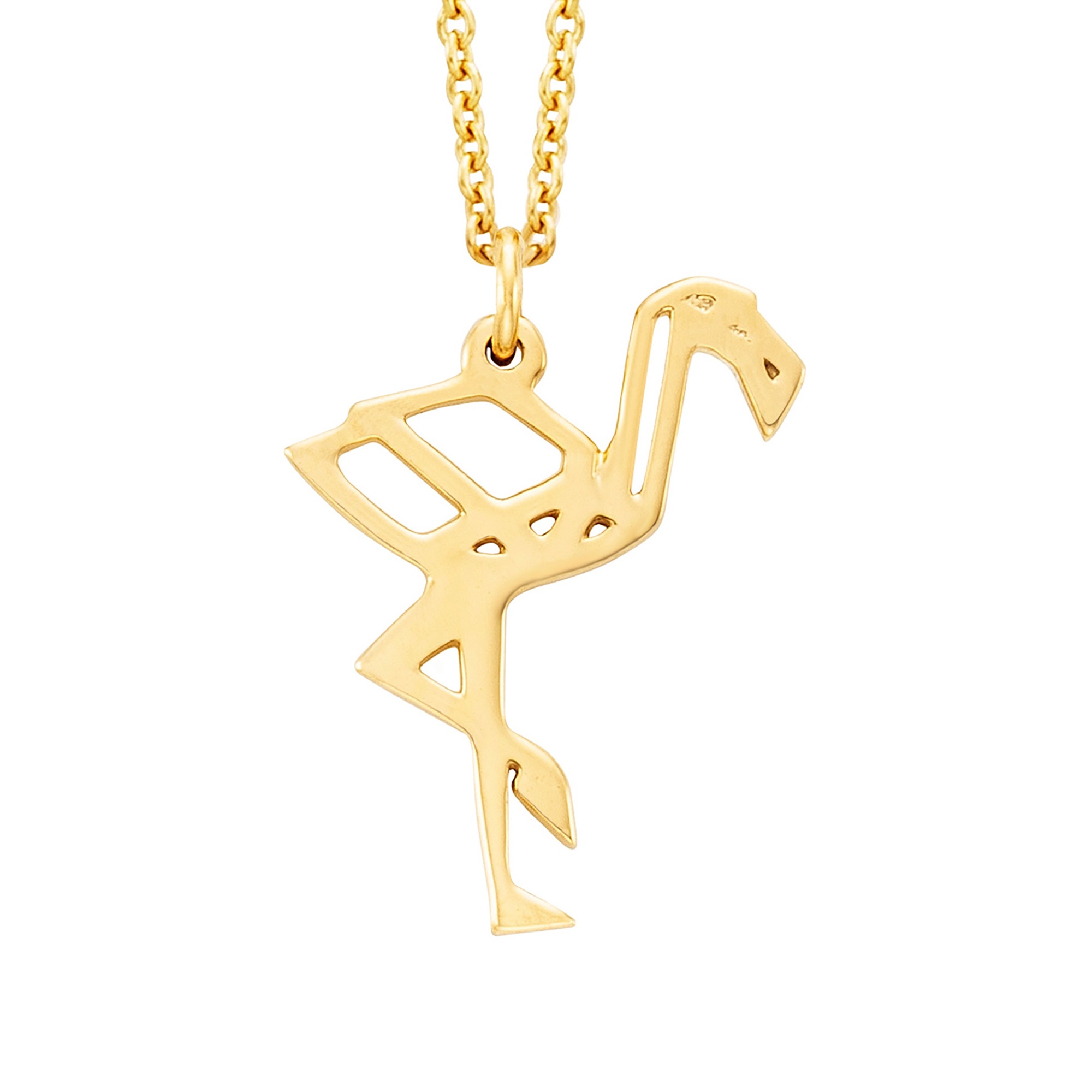 Julie Julsen Kette mit Anhänger »925/- Sterling Silber vergoldet Flamingo«