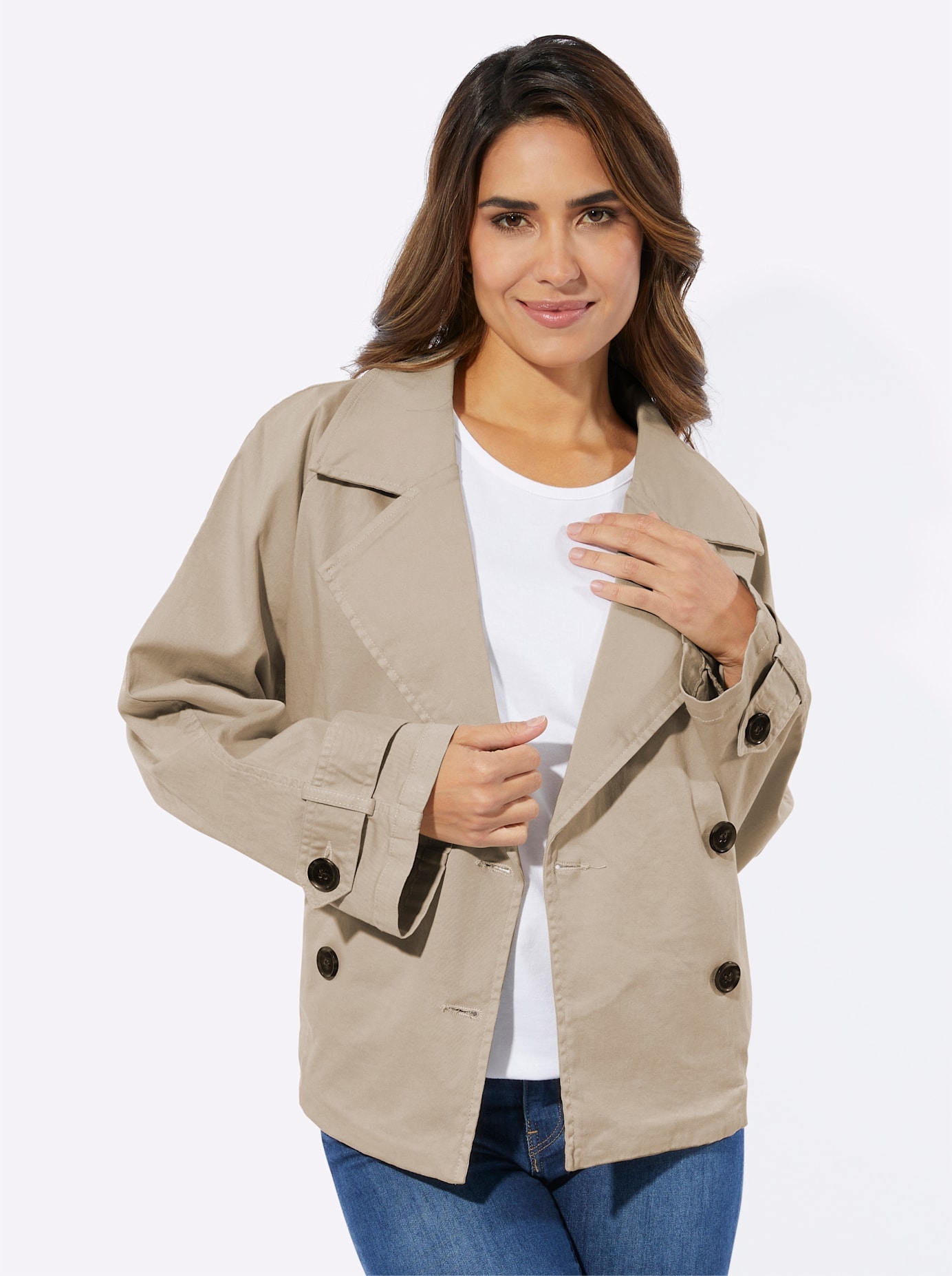 Classic Basics Langjacke, ohne Kapuze
