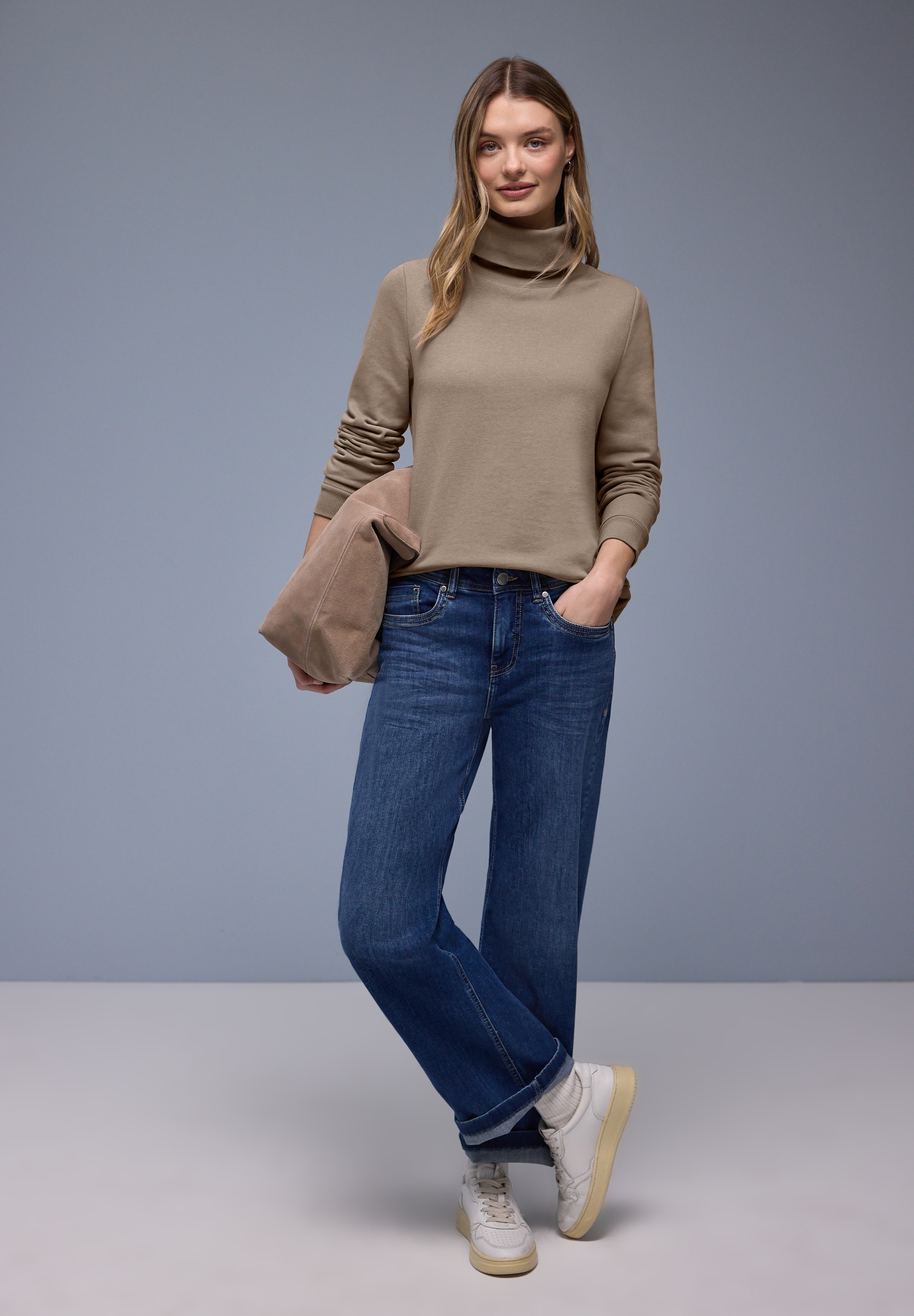 STREET ONE Sweatshirt, mit Stehkragen günstig online kaufen