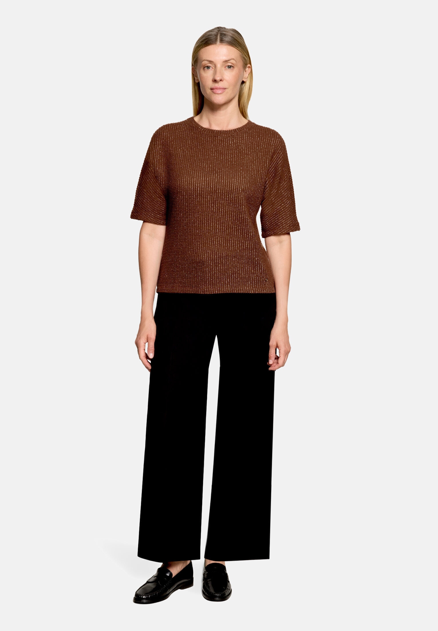 Betty&Co Kurzarmshirt "Damen mit Lurexfaden" 1