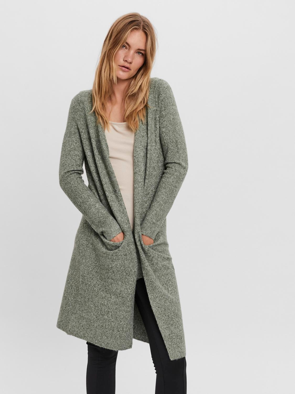 Vero Moda Strickjacke "VMDOFFY LS LONG OPEN CARDIGAN GA NOOS"