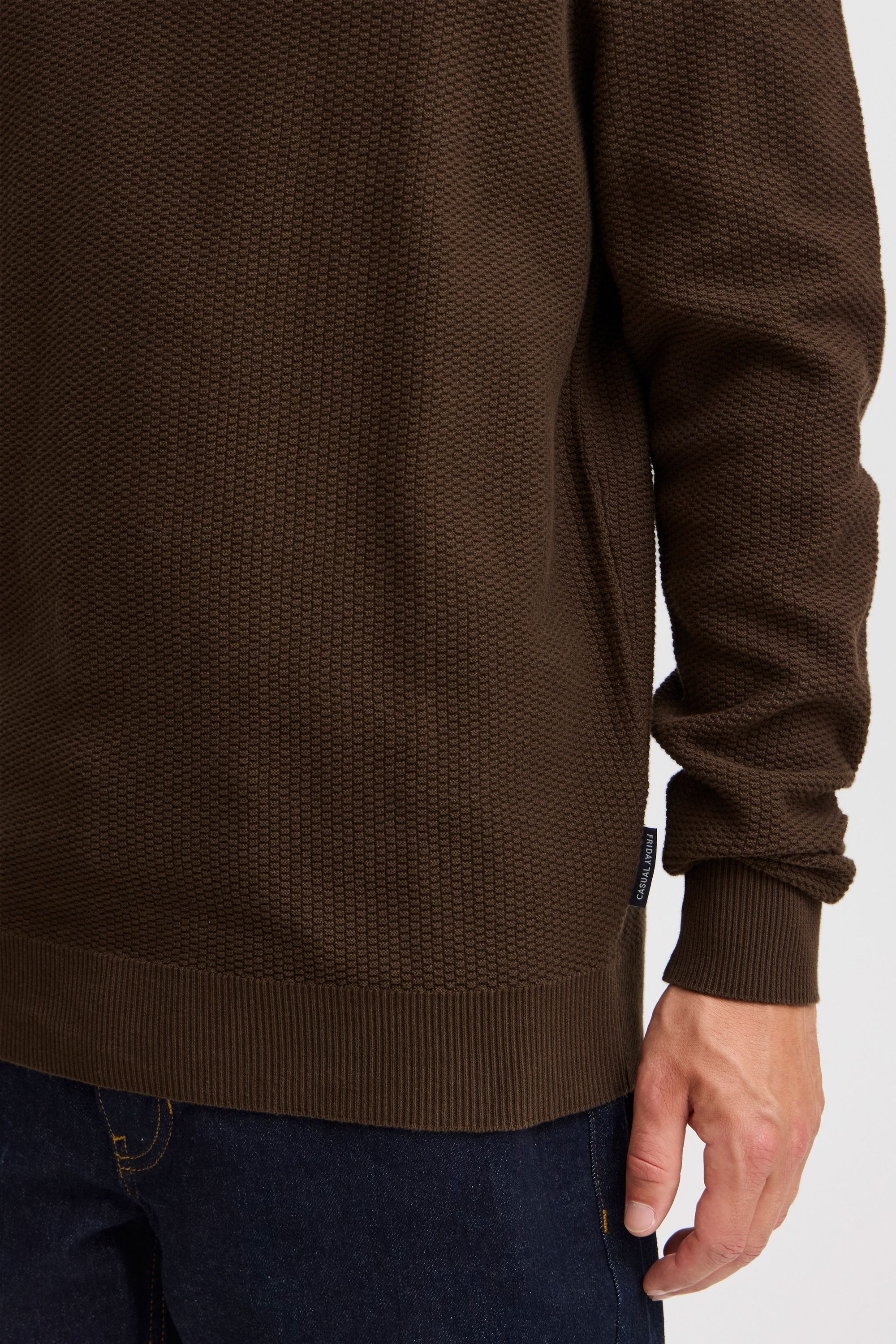 Casual Friday Troyer »Troyer CFKARL 0160 structured halfzip knit«