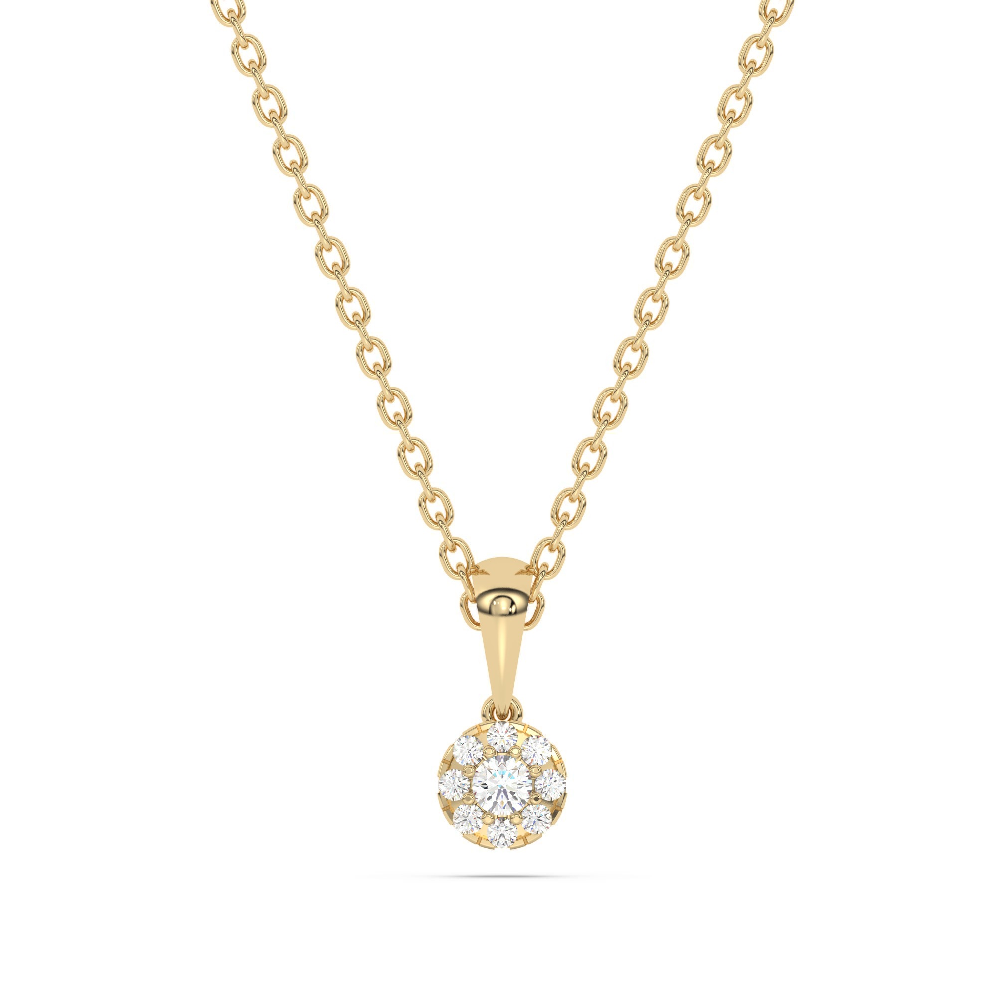 Diam Addict Kette mit Anhänger »585 Gelbgold mit im Labor gezüchteten Diamanten«