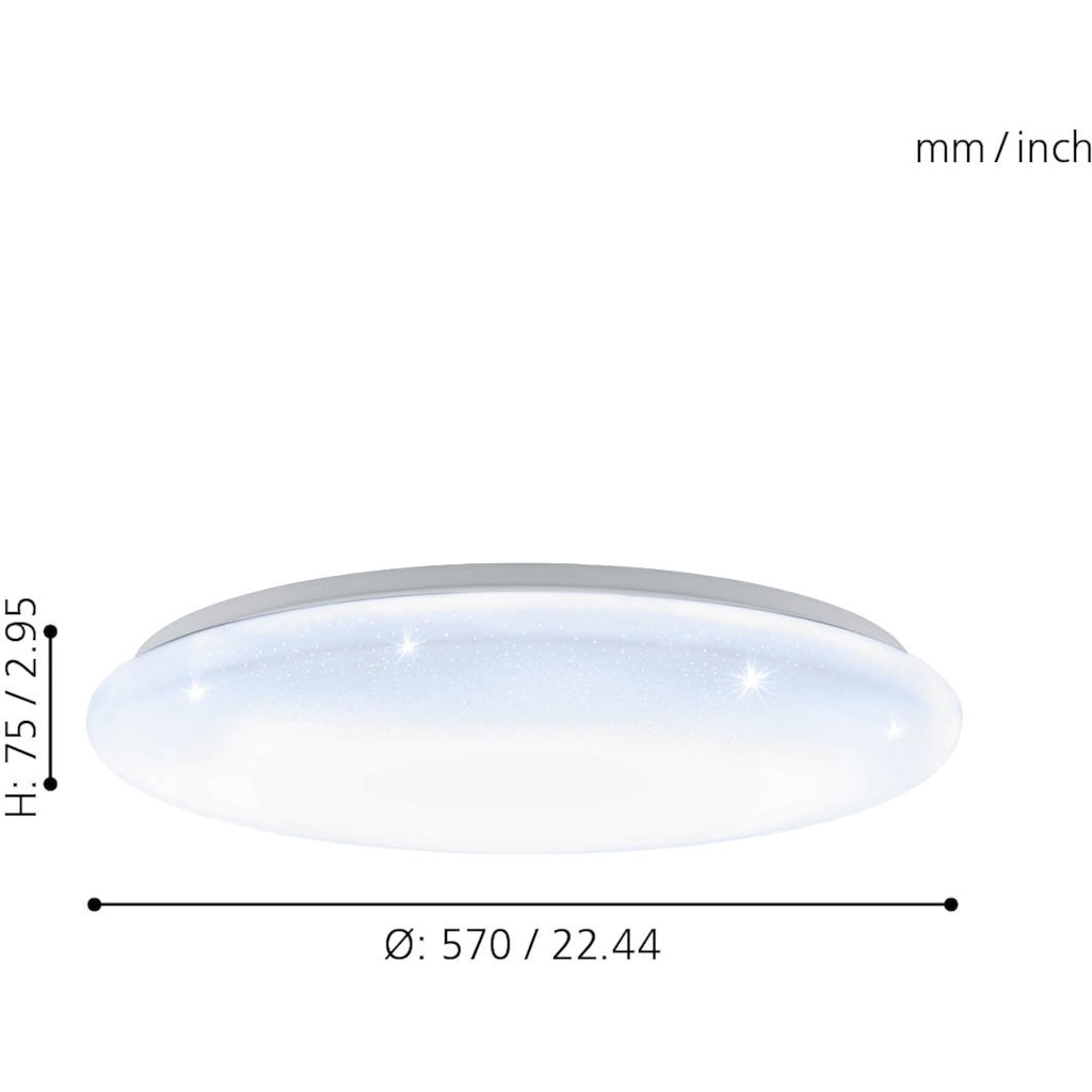 EGLO LED Deckenleuchte »GIRON-S«, 1 flammig-flammig