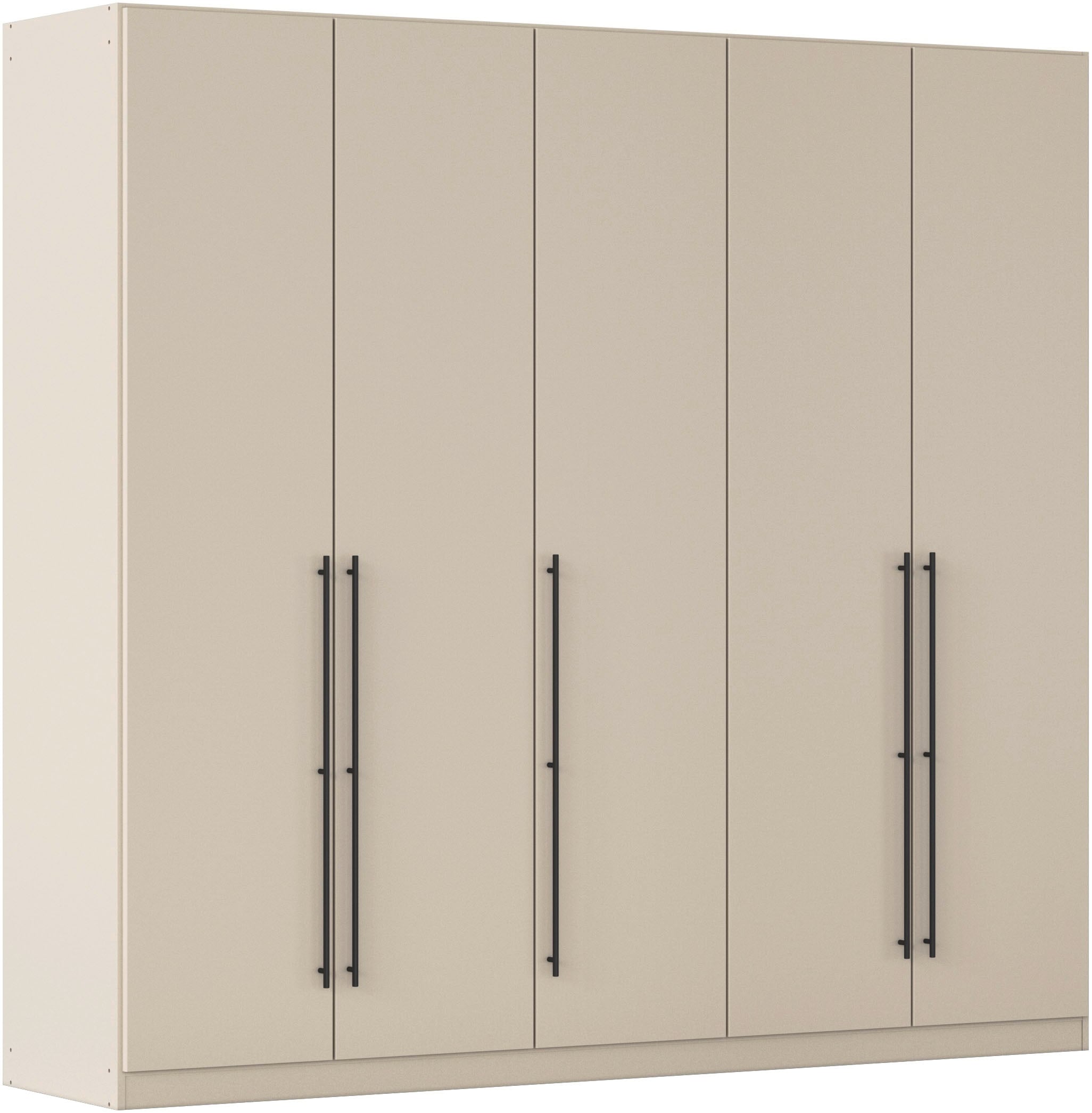 OTTO home Kleiderschrank "Mehrzweckschrank Aktenschrank Möbel Mietswohnung Schlafzimmer AVOLA" 3 verschiedene Ausstattungen BASIC/CLASSIC/PREMIUM (inkl. SOFT-CLOSE), mit hochwertigen Stangengriffen in Schwarz aus Metall MADE IN GERMANY