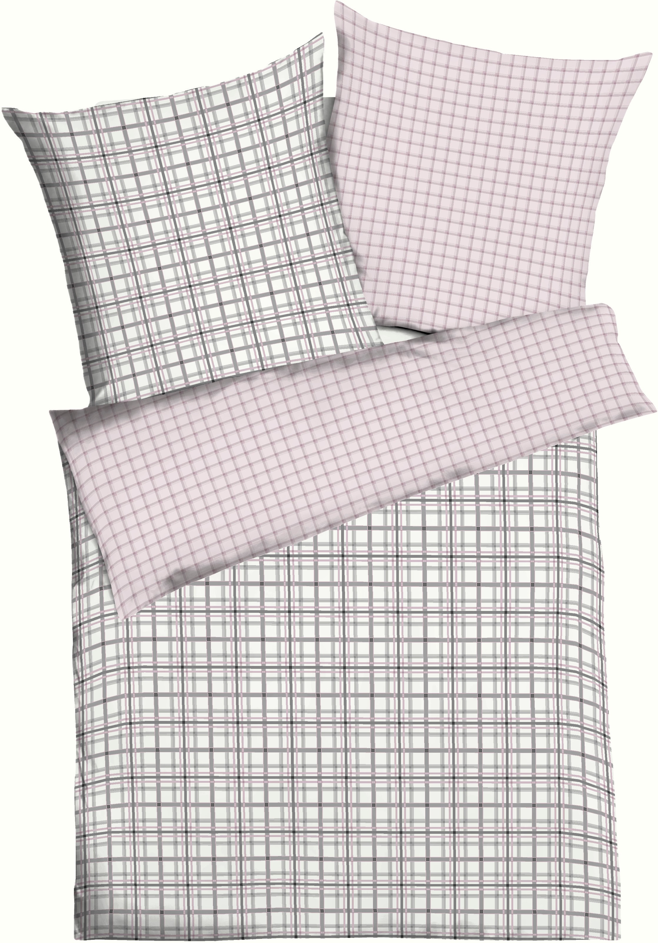 Kaeppel Wendebettwäsche "Plaid" 3 Stk. angenehm wärmend