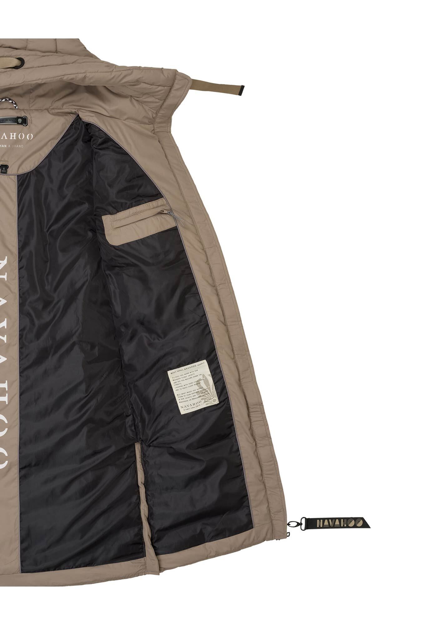 Navahoo Winterjacke »Mondmaedchen« Extra langer Schnitt mit seitlichen Belüftungsöffnungen