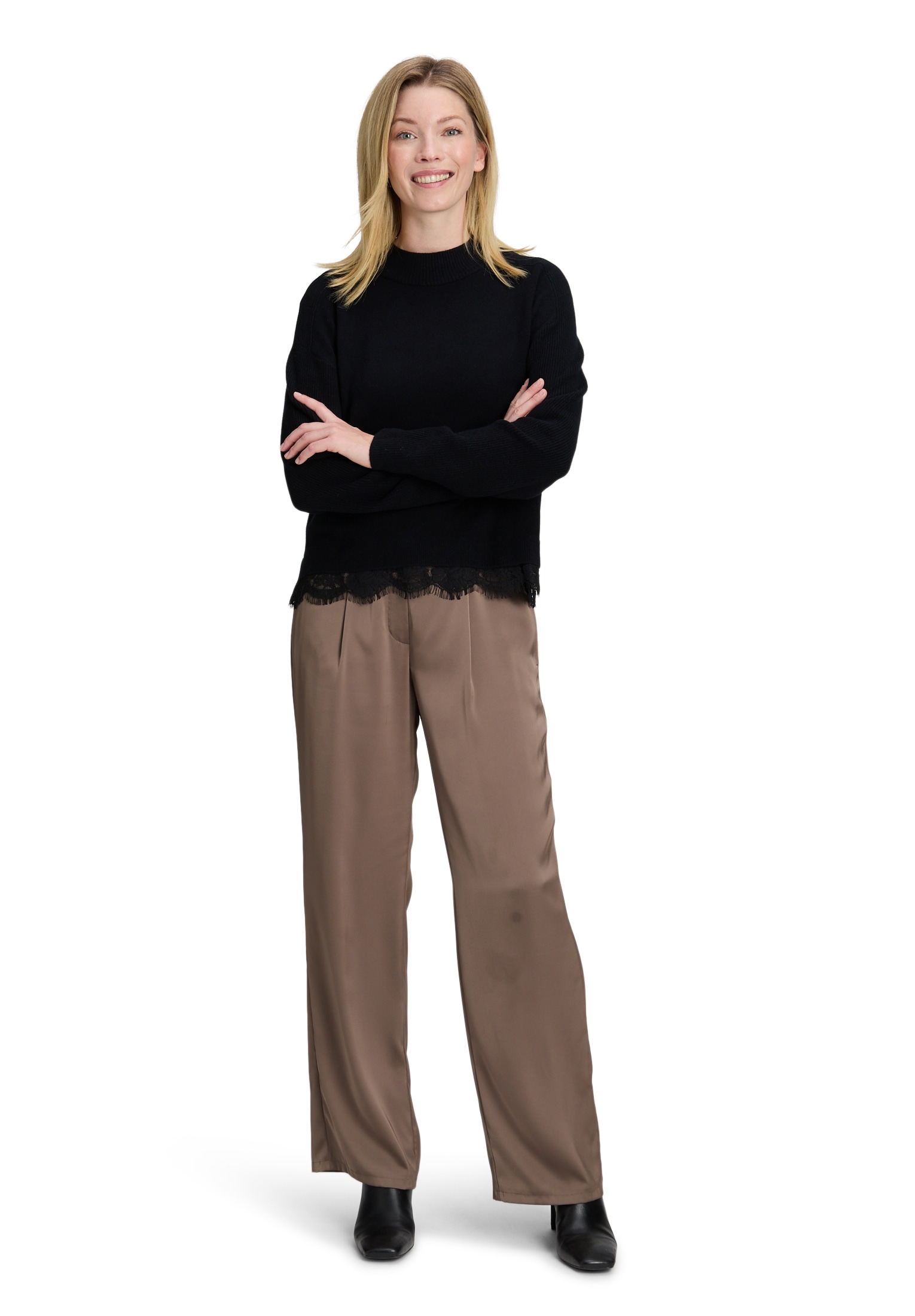 Betty Barclay Strickpullover »Damen mit Spitzenkante« 1 tlg.