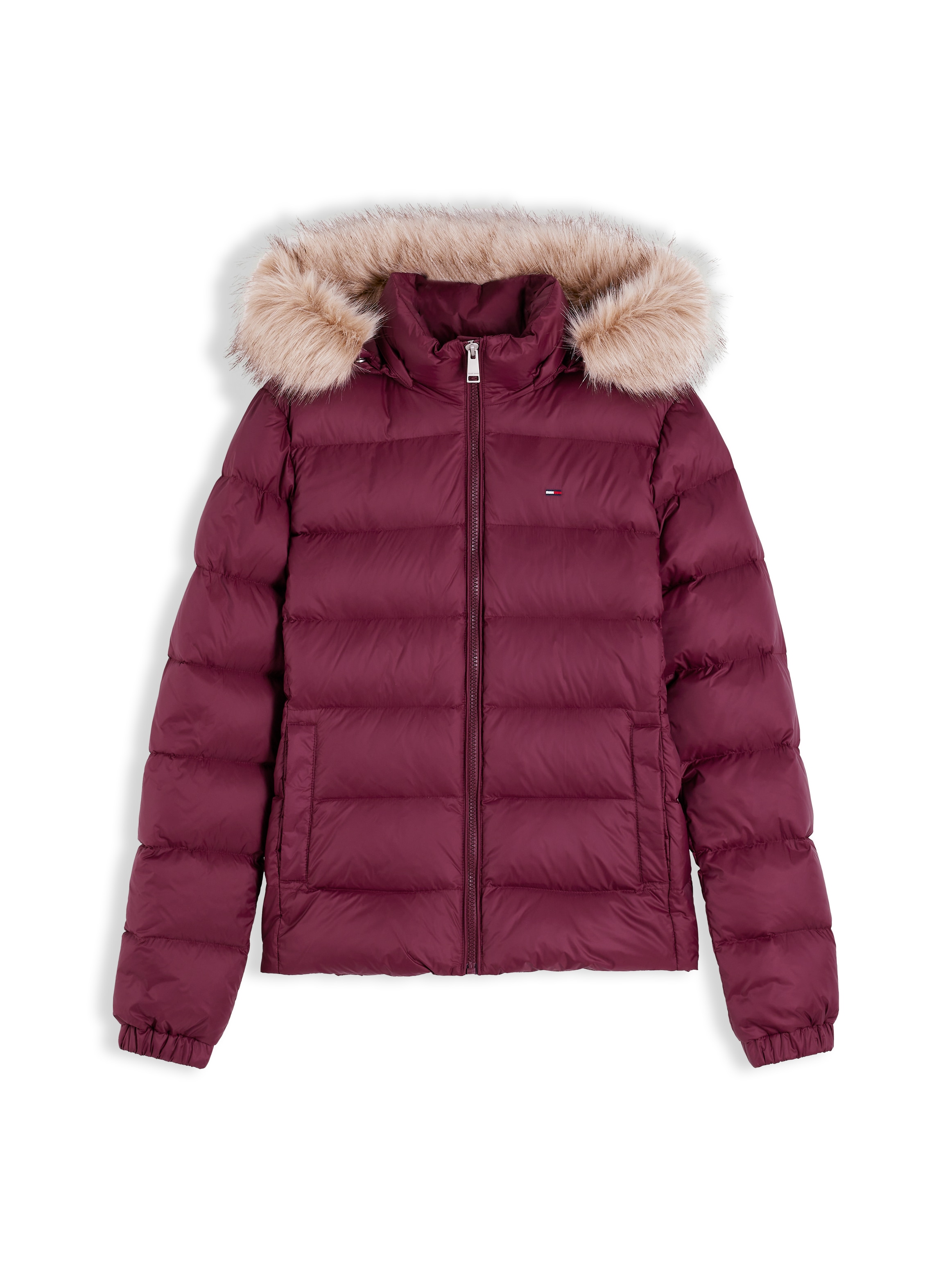 Tommy Jeans Steppjacke »TJW BASIC HOODED DOWN JACKET EXT« mit Kapuze Kunstfaser