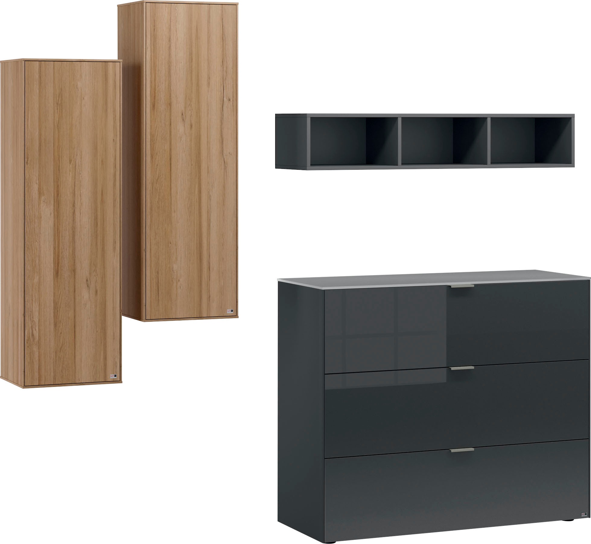 set one by Musterring Wohnzimmer-Set "Chicago", (Set, 4 St.), mit offenem R günstig online kaufen