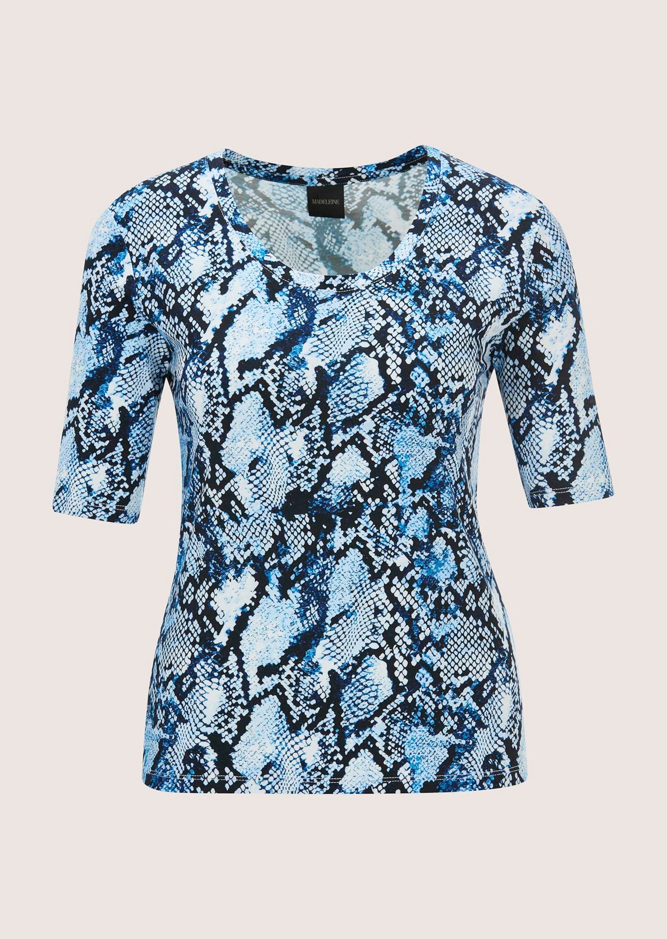 MADELEINE Kurzarmshirt "Blusenshirt Modisches Oberteil mit Animal-Print" günstig online kaufen