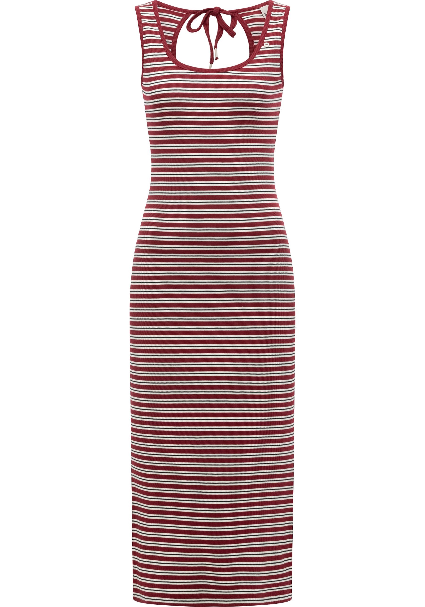 Ragwear Shirtkleid »Montyca Stripes YOUMODO« Ohne Taschen Sommerkleid mit Schlüssellochausschnitt