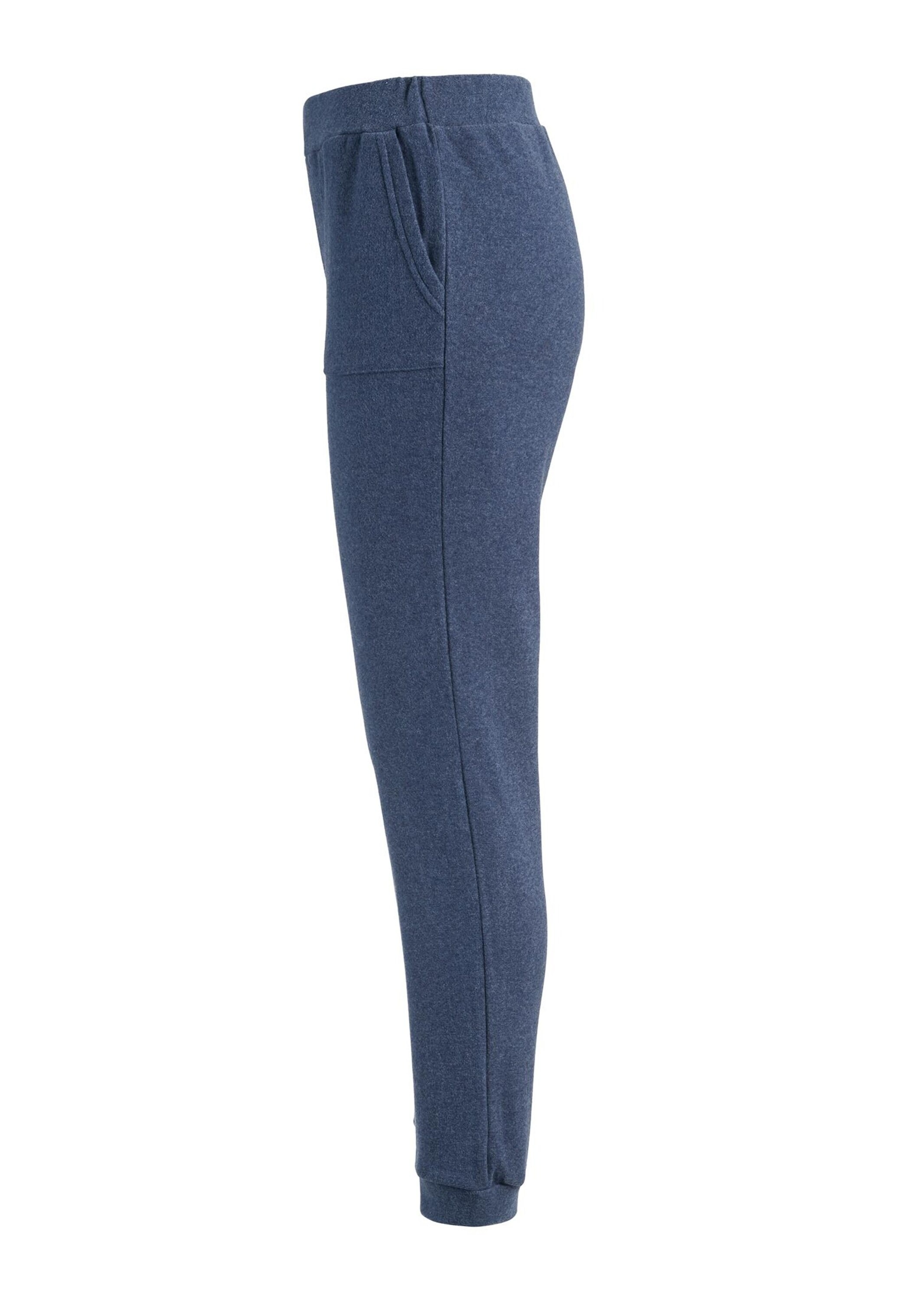 Goldner Damen 2-in-1 Flausch Freizeithose Blau Gr. 50 3