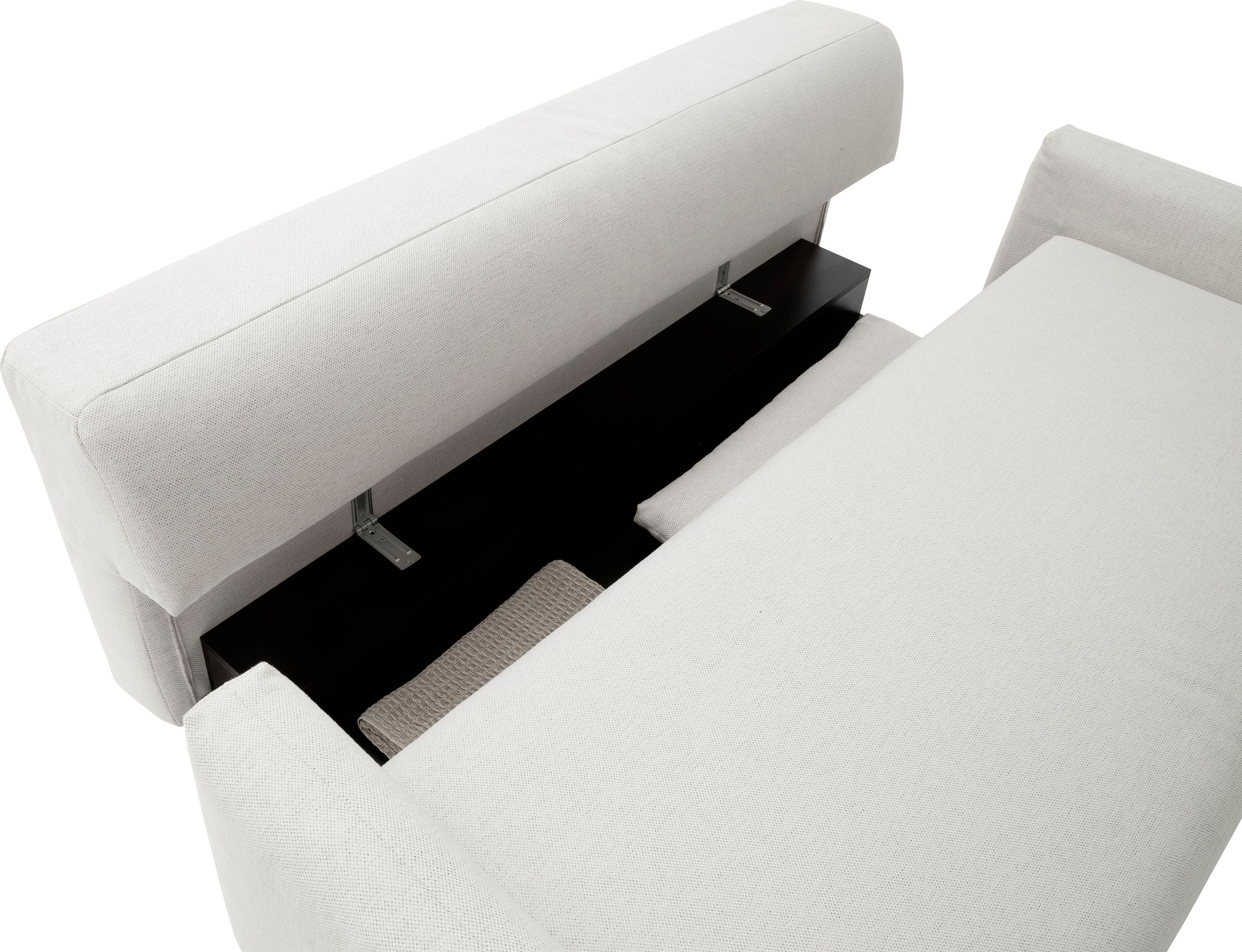 INOSIGN Schlafsofa »Donka Dauerschläfer-geeignet, belastbar bis 270 kg incl. Bettkasten,«, ohne Armlehnen, Breite 200 cm, auch in Cord, Tonnentaschen-Federkern