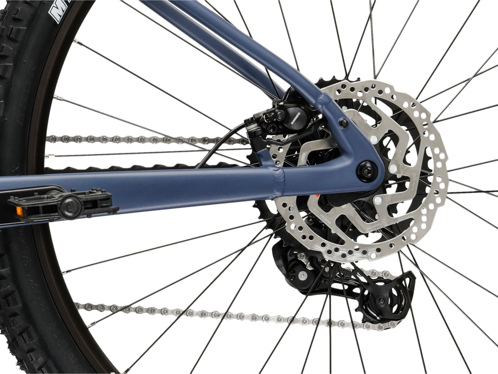 Kross »Influx Hybrid 1.0 20Ah/720Wh 29 Zoll blau 9 Gänge 2026« 9 Gang Shimano CUES U4000 Schaltwerk Kettenschaltung Mittelmotor 250 W