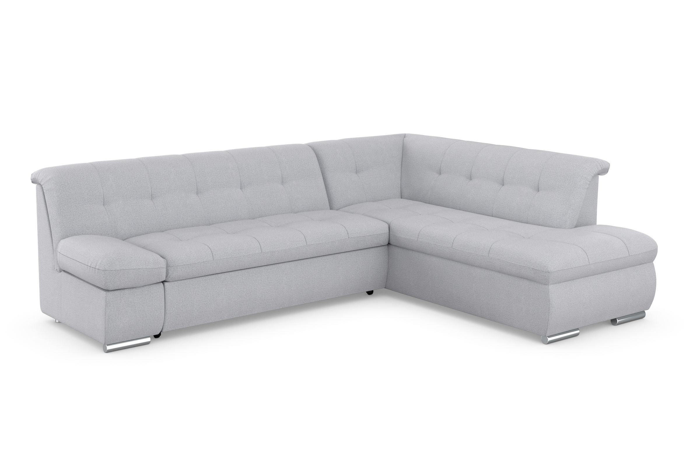 DOMO collection Ecksofa "MONA 271x213 cm, modern und komfortabel" whlw. mit Bett- und Armlehnfunktion, L-Form