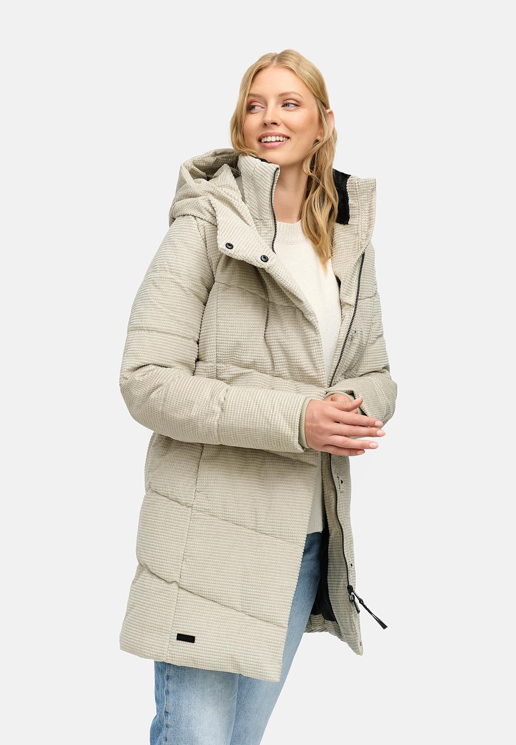 Ragwear Wintermantel »Pavla Cordy YOUMODO«, Wasserdichter Steppmantel in Kord-Optik