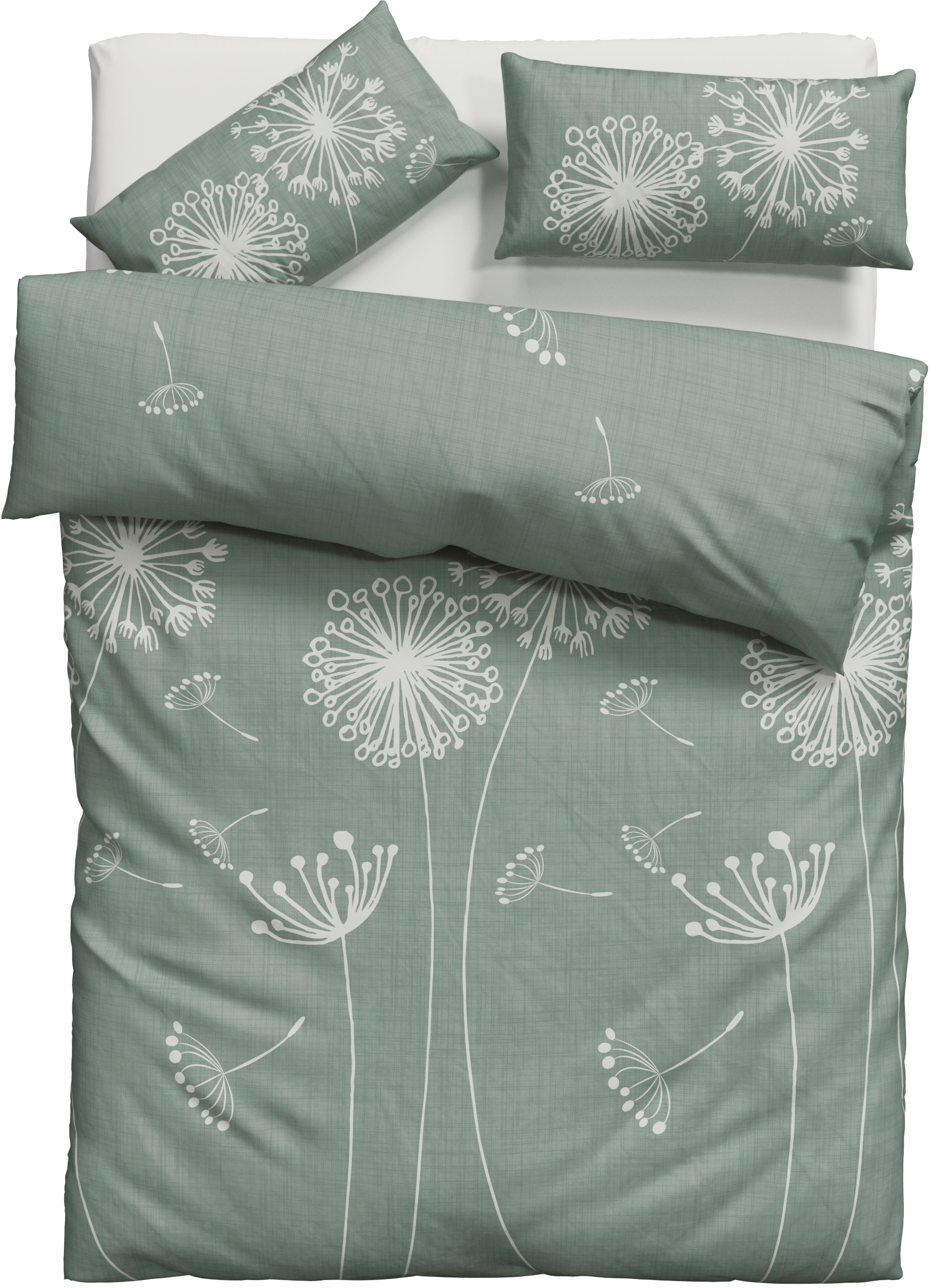 OTTO home "SOUCY in vier Qualitäten erhältlich, Leinenstruktur" 2 100% Baumwolle, auch PREMIUM Qualitäten Renforcé-Tencel & Satin TC300