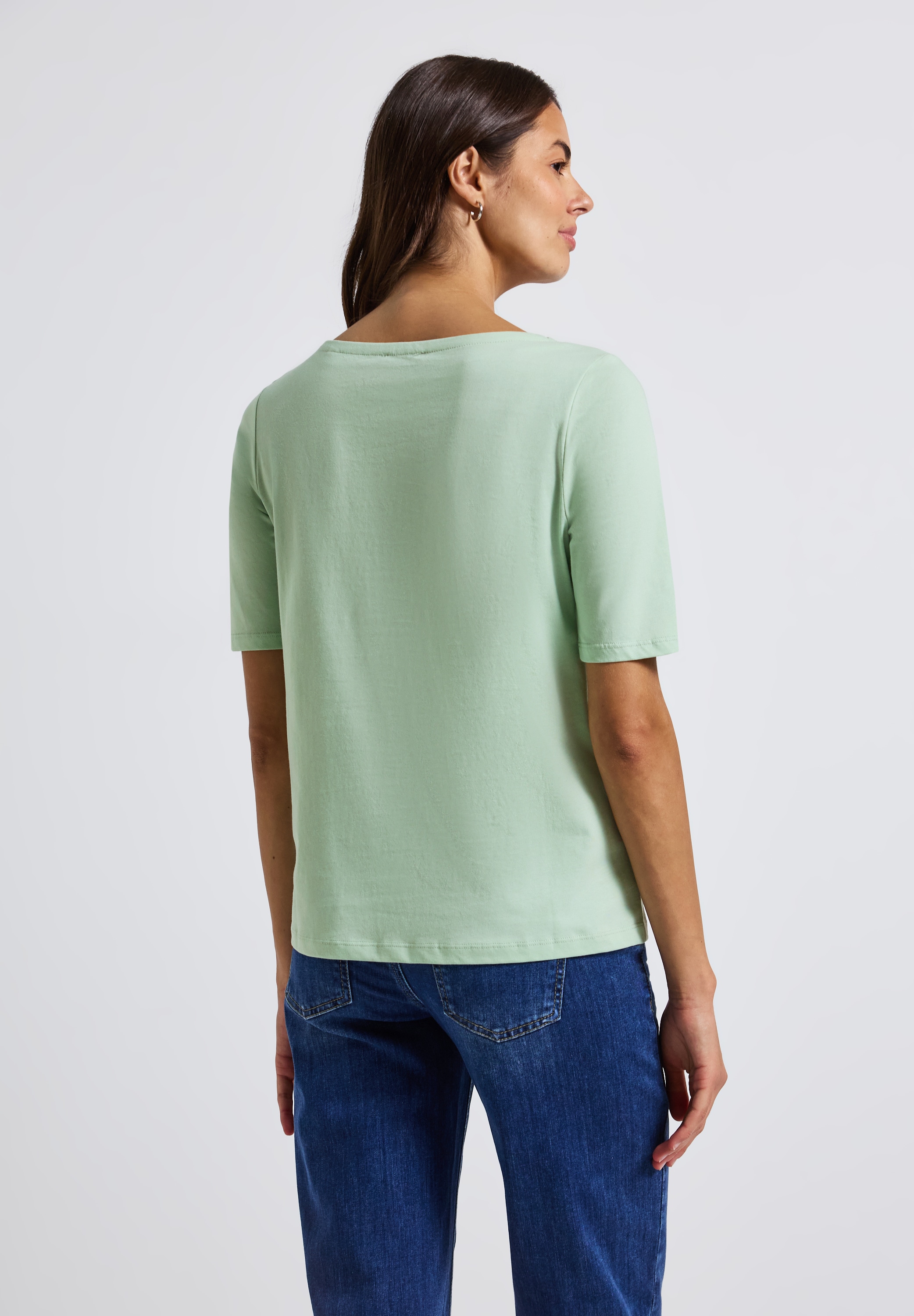 STREET ONE T-Shirt, aus reiner Baumwolle
