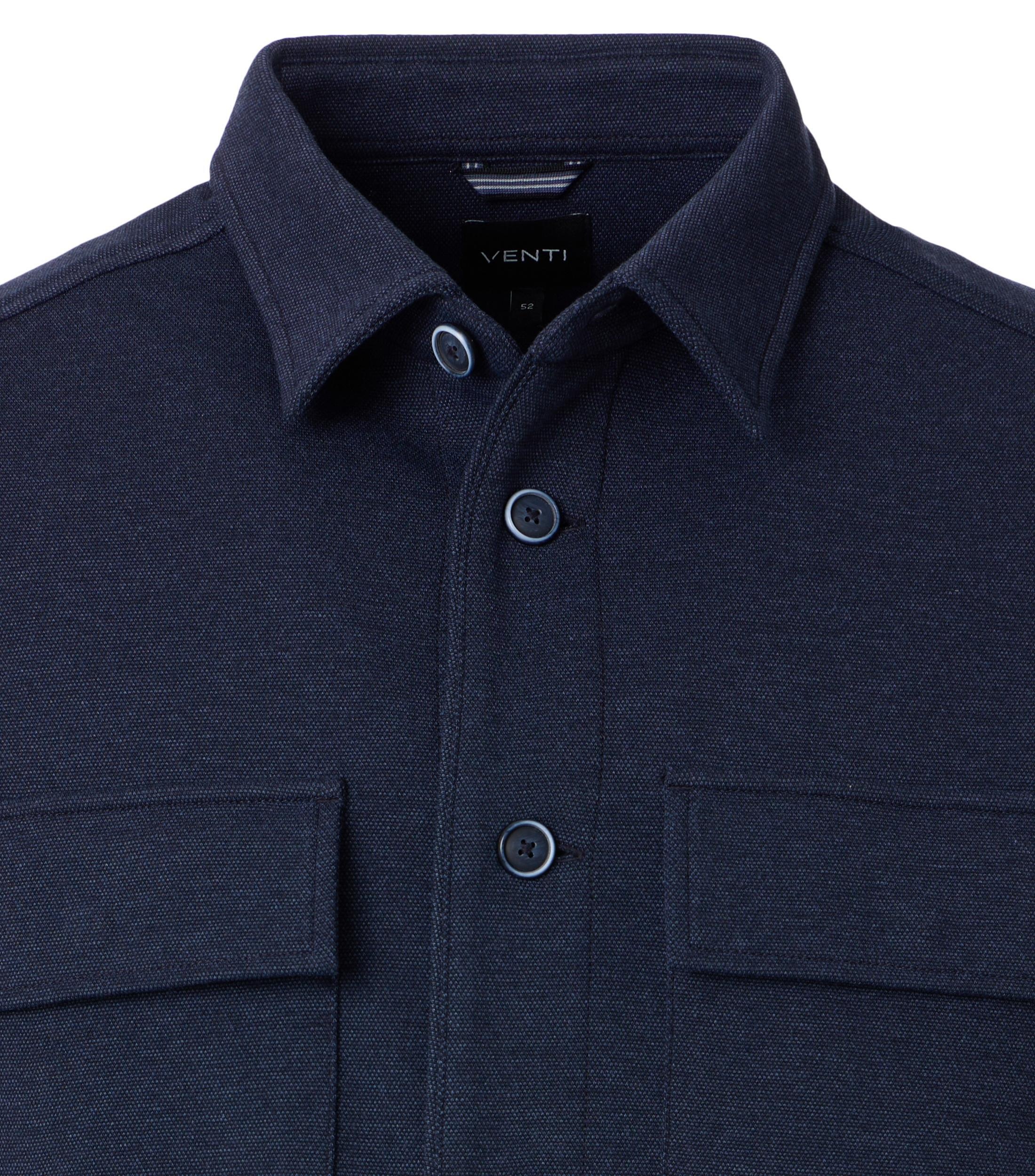 VENTI Langarmhemd »VENTI Hemdjacke uni«