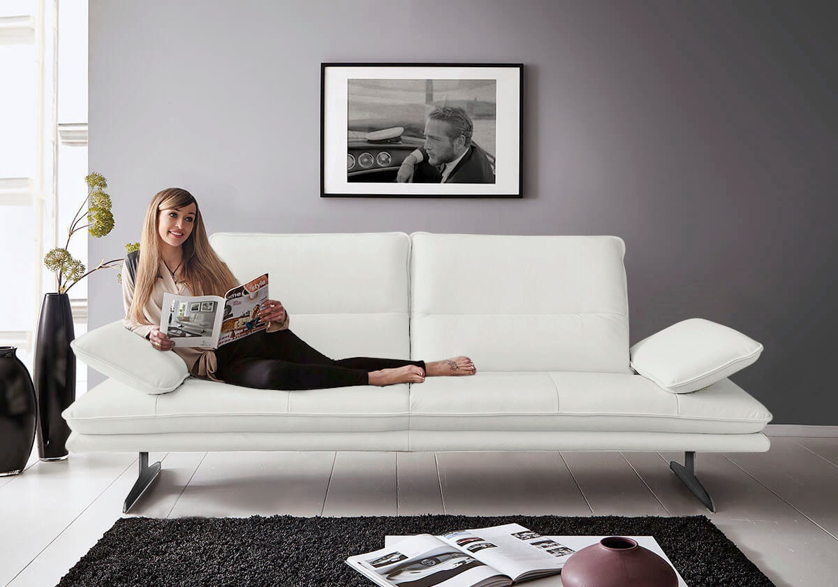 W.SCHILLIG 2,5-Sitzer "broadway Designsofa mit hohem Sitzkomfort" Sitztiefenverstellung, Kopfteil- & Seitenteilverstellung, Breite 236cm