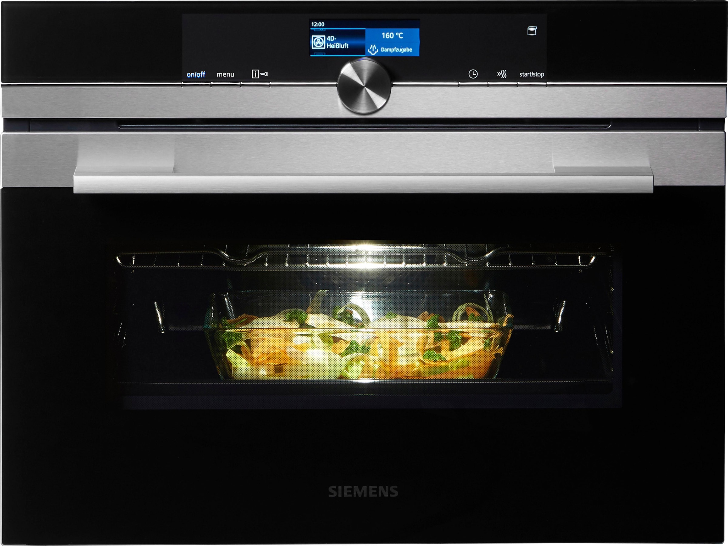 SIEMENS Dampfbackofen iQ700 »CS636GBS2«, mit Teleskopauszug nachrüstbar