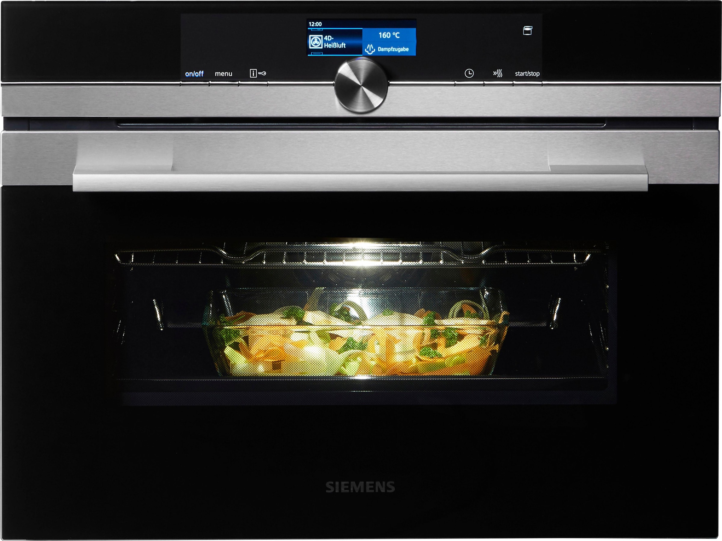 SIEMENS Dampfbackofen »CS636GBS2«, iQ700, CS636GBS2, mit Teleskopauszug nachrüstbar