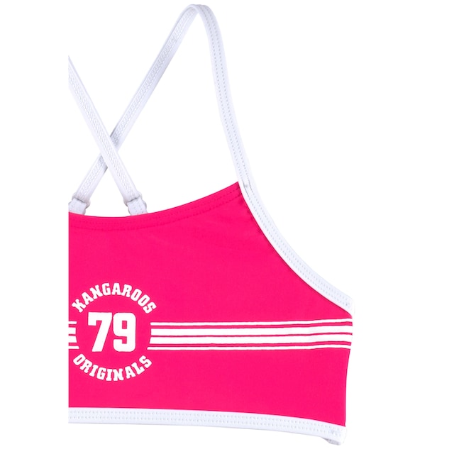 KangaROOS Bustier-Bikini »Sporty«, mit sportlichem Frontdruck ▷ für | BAUR