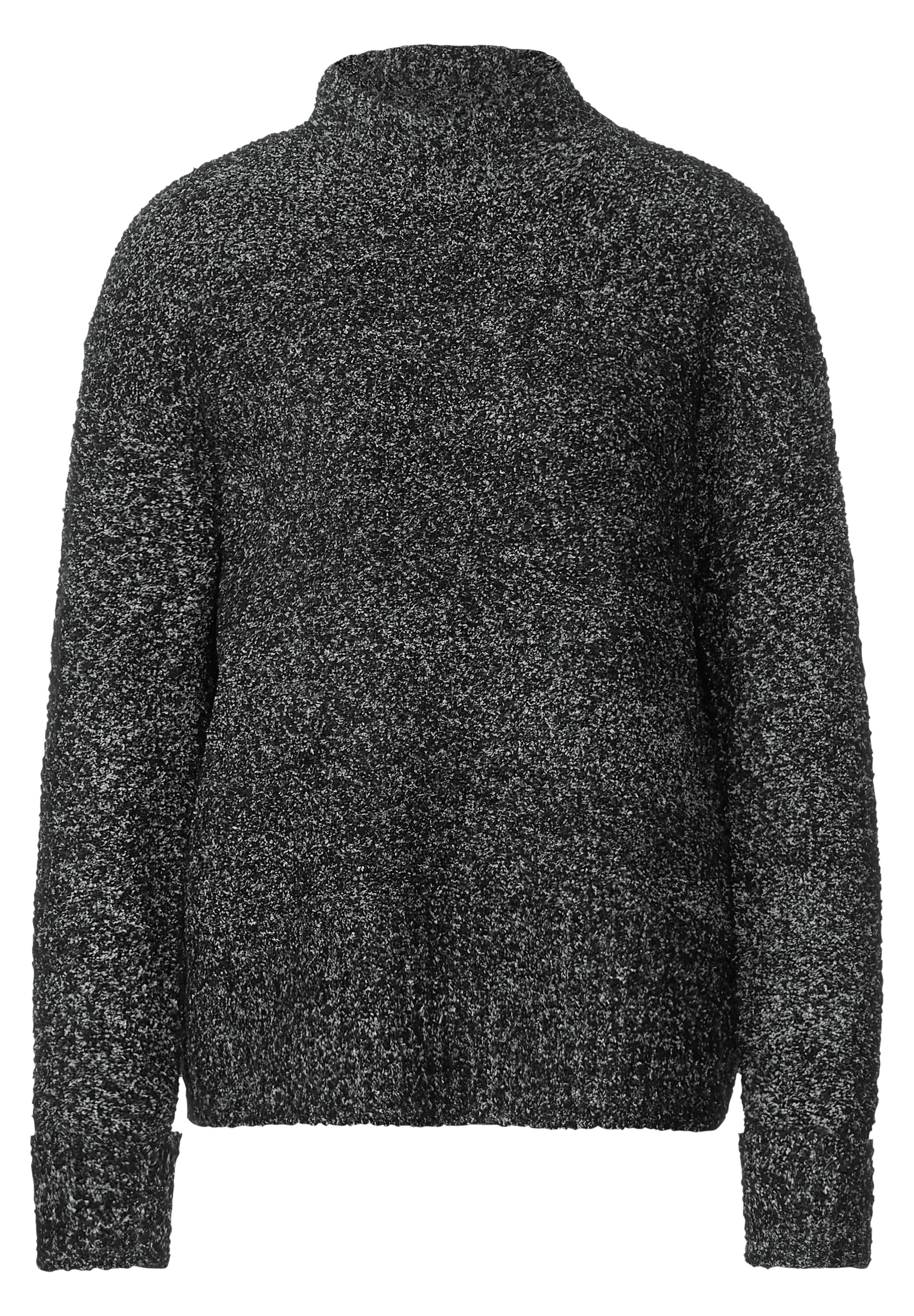 STREET ONE Stehkragenpullover, aus softem Materialmix