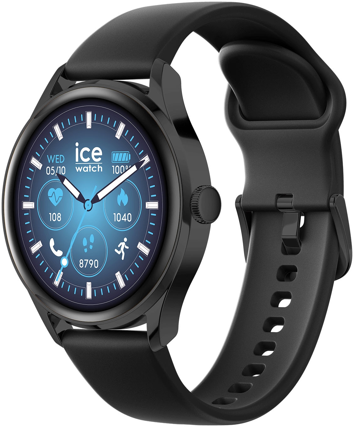 ice-watch Smartwatch »ICE smart 3.0 - 1.2 AMOLED - GPS«, Armbanduhr, Damenuhr, Silikonarmband,Bluetooth,Touch-Display,digital