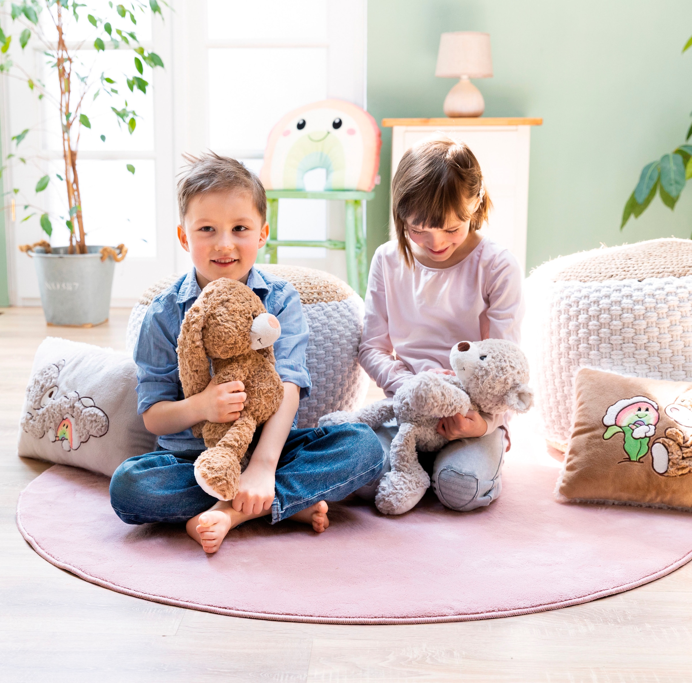 Nici Kuscheltier »Classic Bear, Hase Lopino, 35 cm schlenkernd«, schlenkernd; enthält recyceltes Material (Global Recycled Standard)