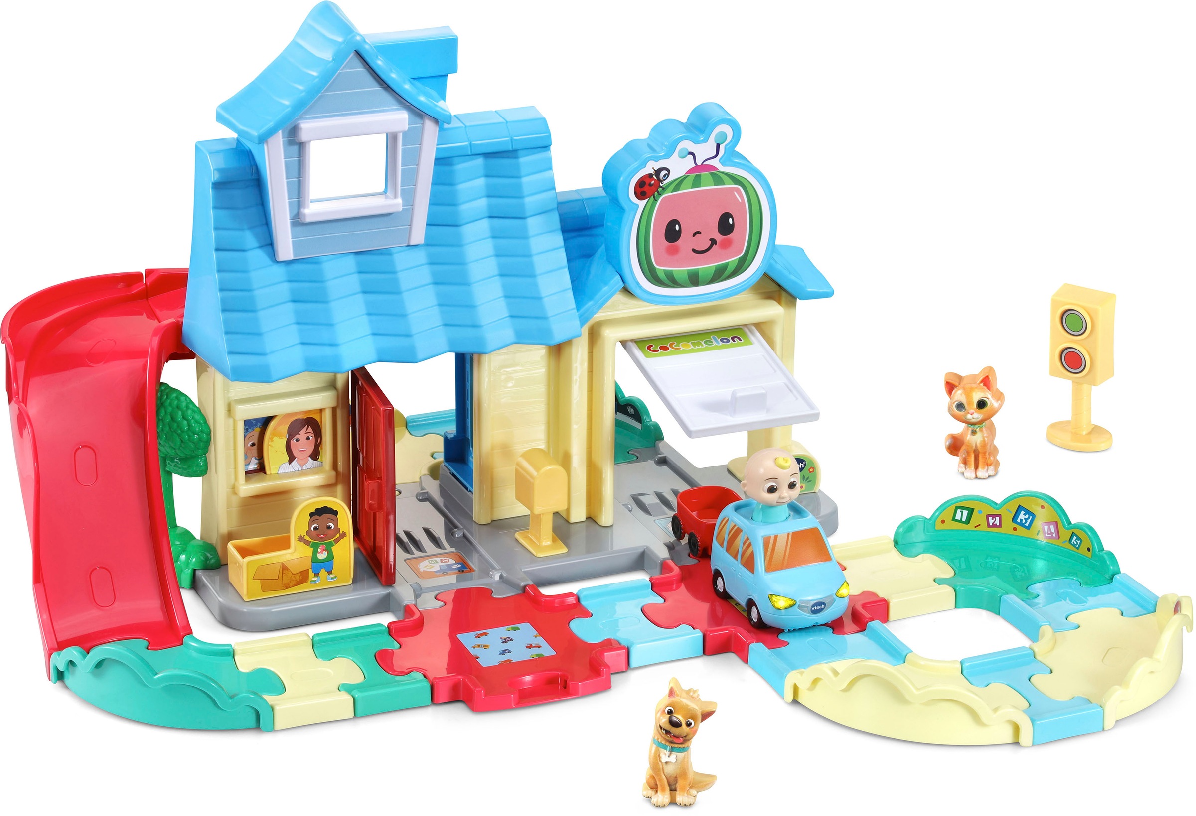 Vtech® Spielwelt »Tut Tut Baby Flitzer, JJs Spielhaus Schienenset«