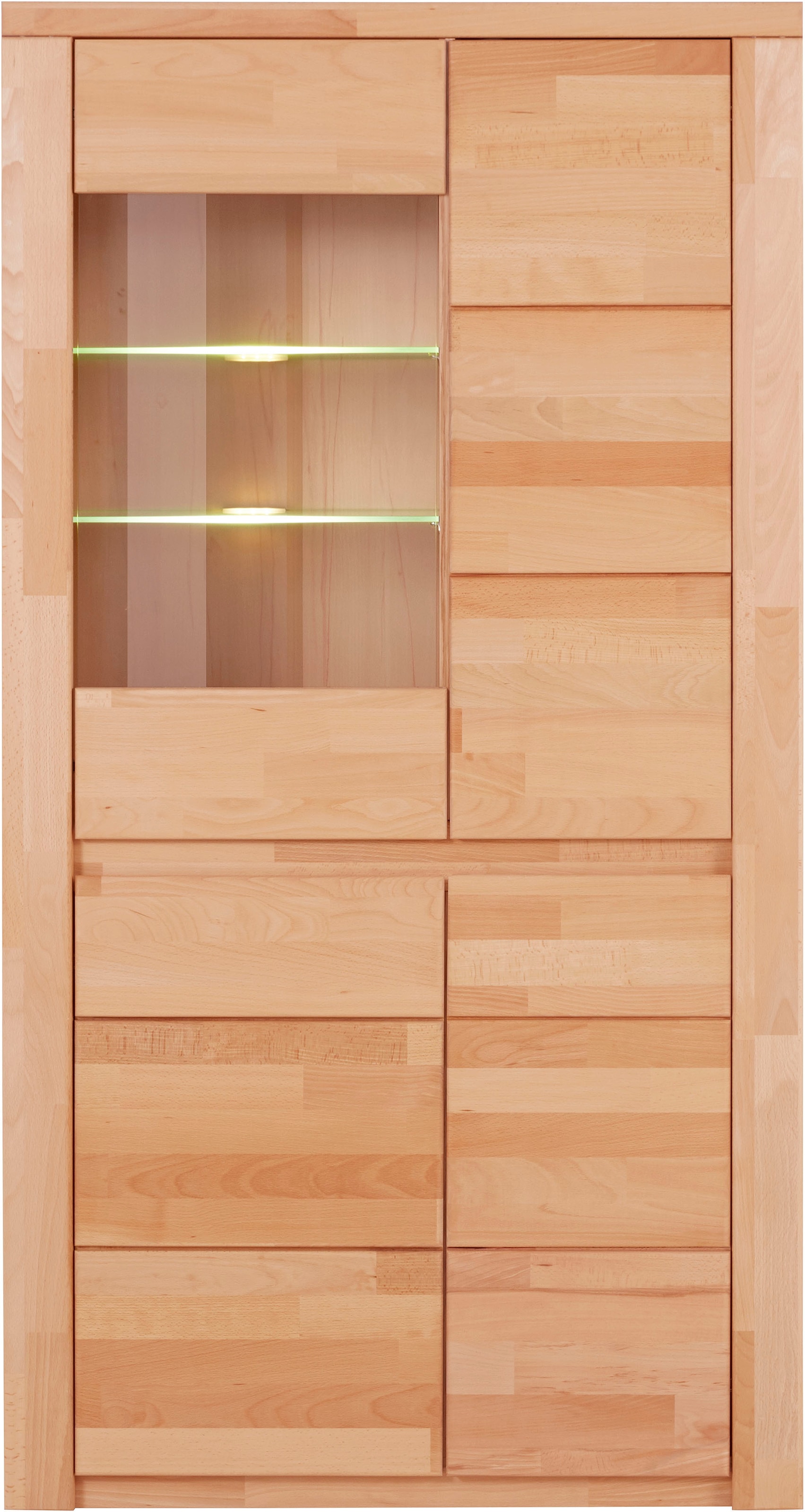 Home affaire Vitrine »Burani«, grifflose Optik