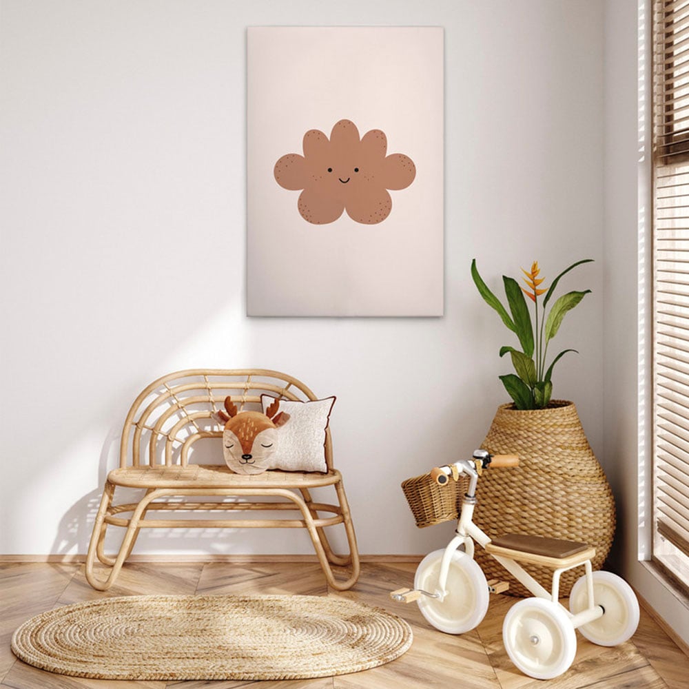 A.S. Création Leinwandbild "Simple Cloud - Wandbild Beige Braun Keilrahmen günstig online kaufen