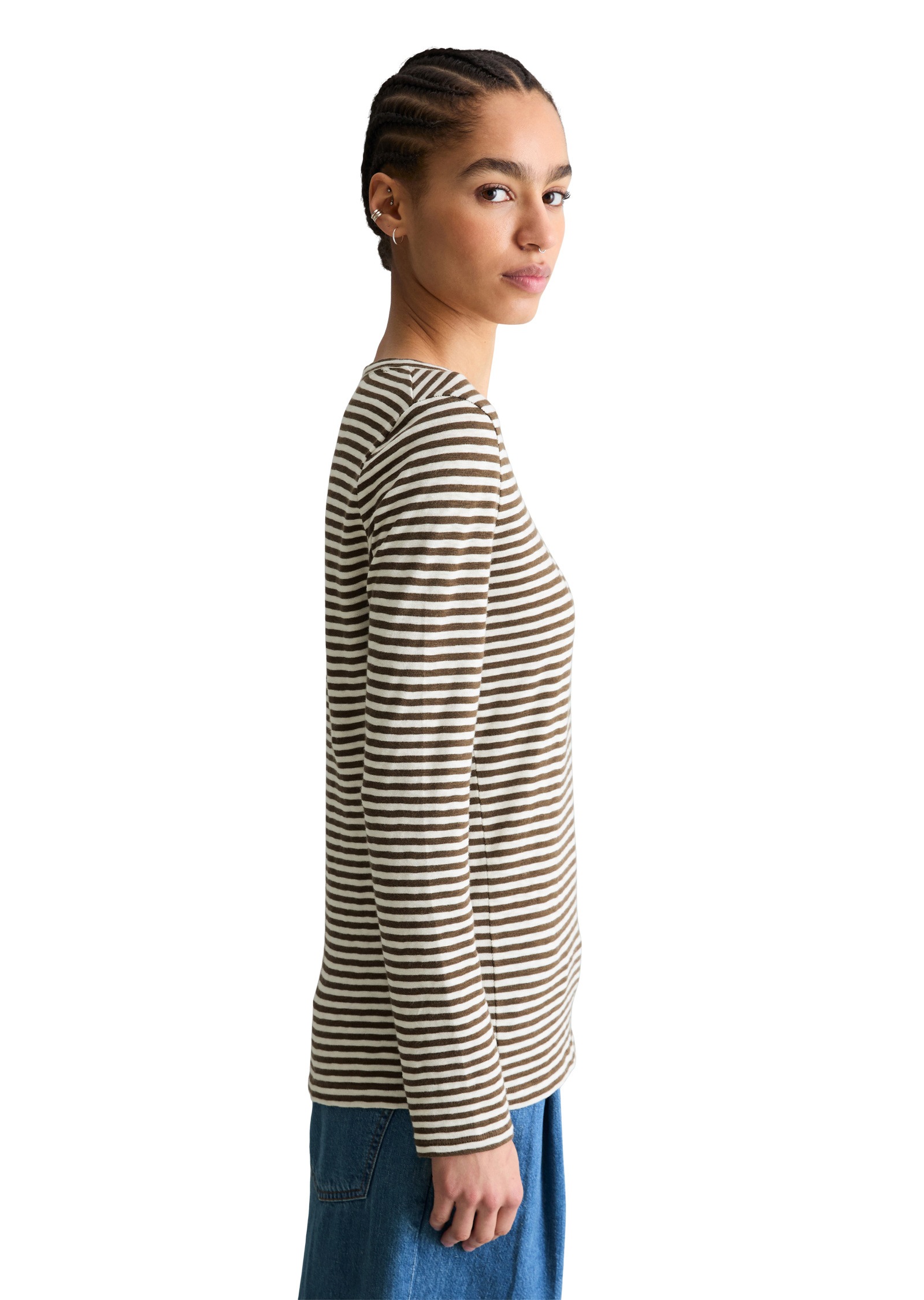 Marc OPolo DENIM Langarmshirt "aus Heavy Slub Jersey" günstig online kaufen