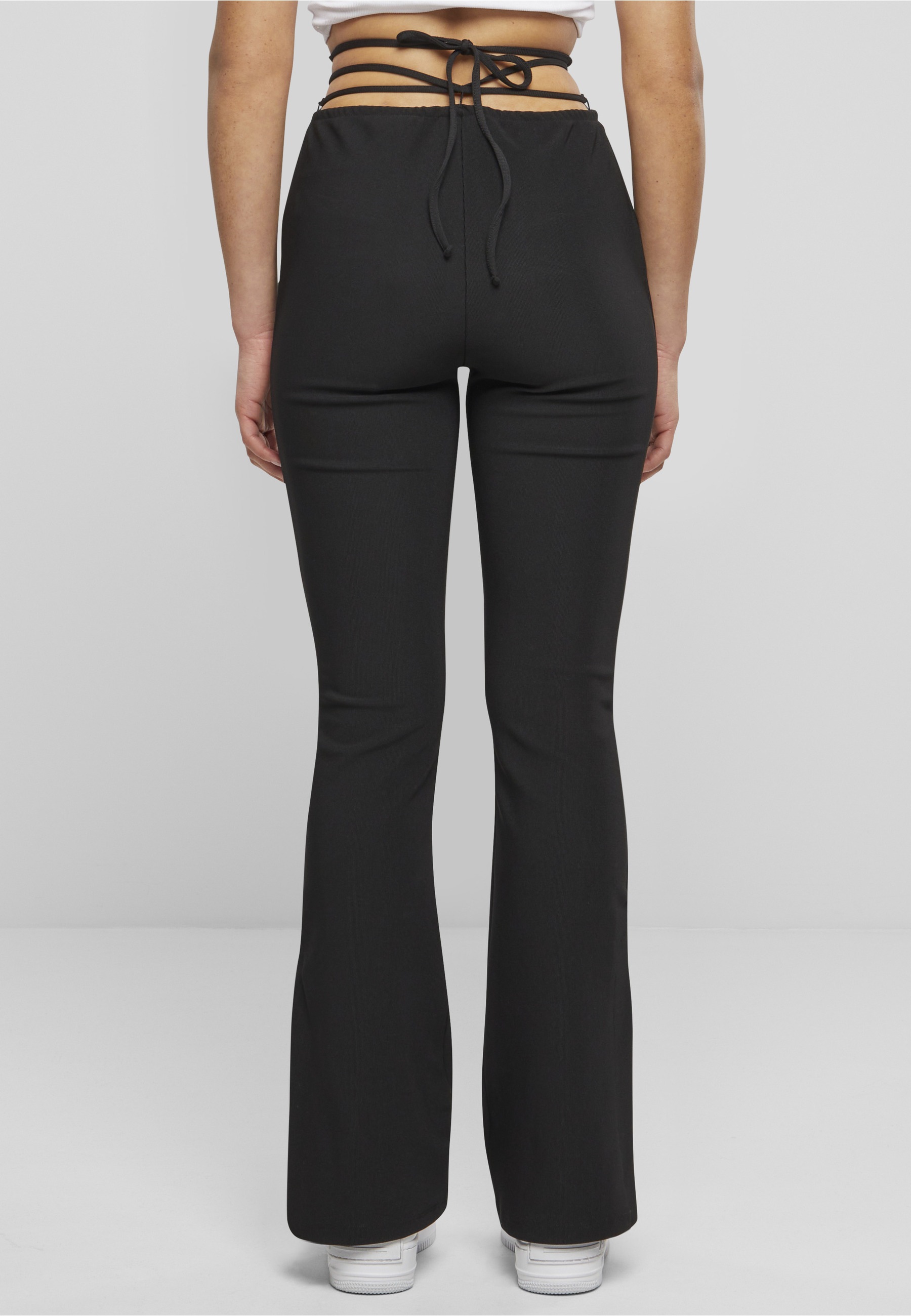 Fubu Stoffhose »Fubu Damen FW221-028-1 Corporate Slit Wide Leg Pants«