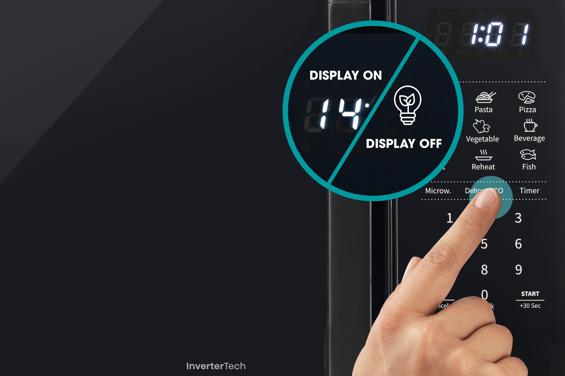 Hisense Mikrowelle »H20MOBS4I«, Mikrowelle, 1050 W, Inverter Technologie