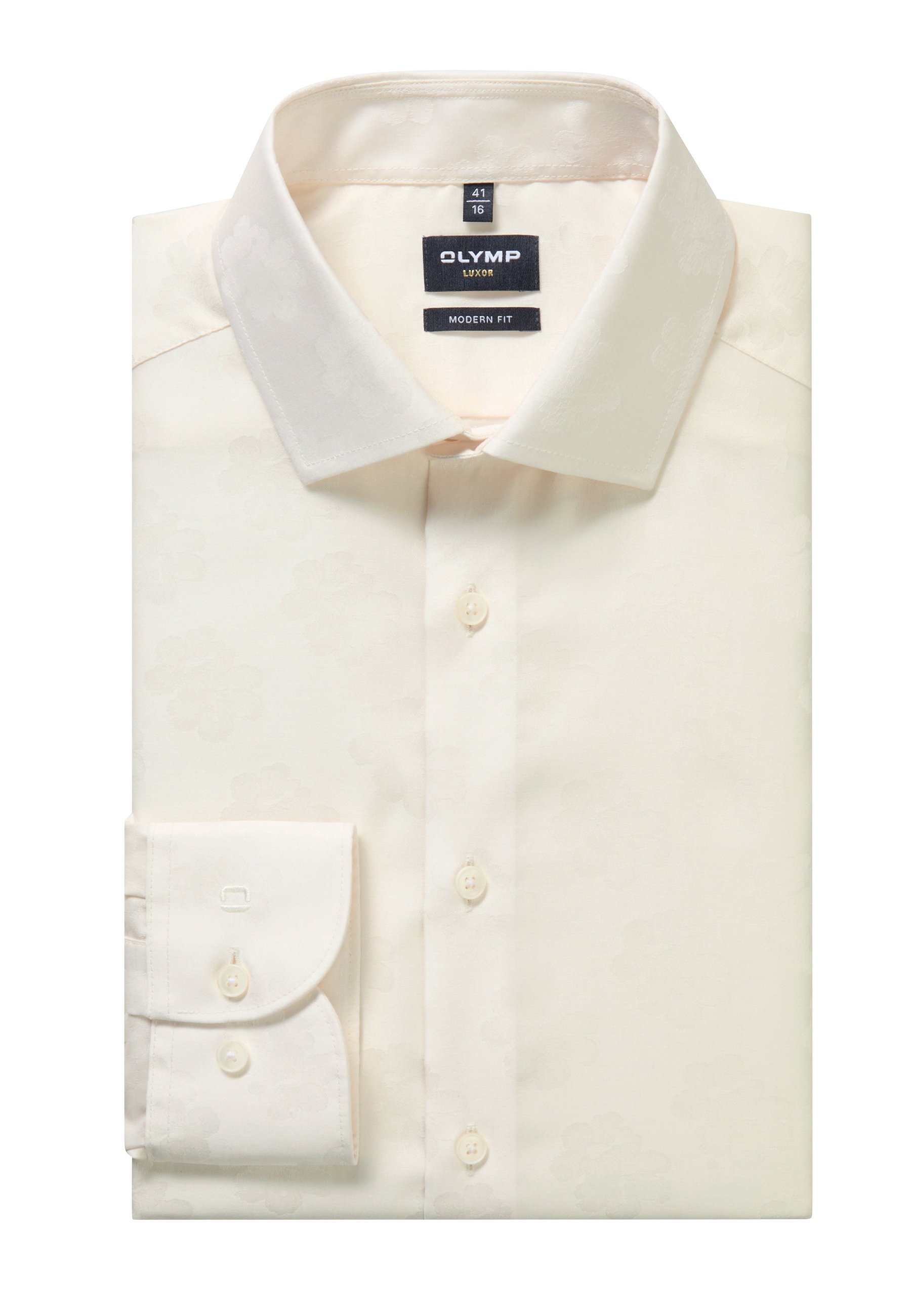 OLYMP Luxor Modern Fit Dress Shirt Light Beige 42 3