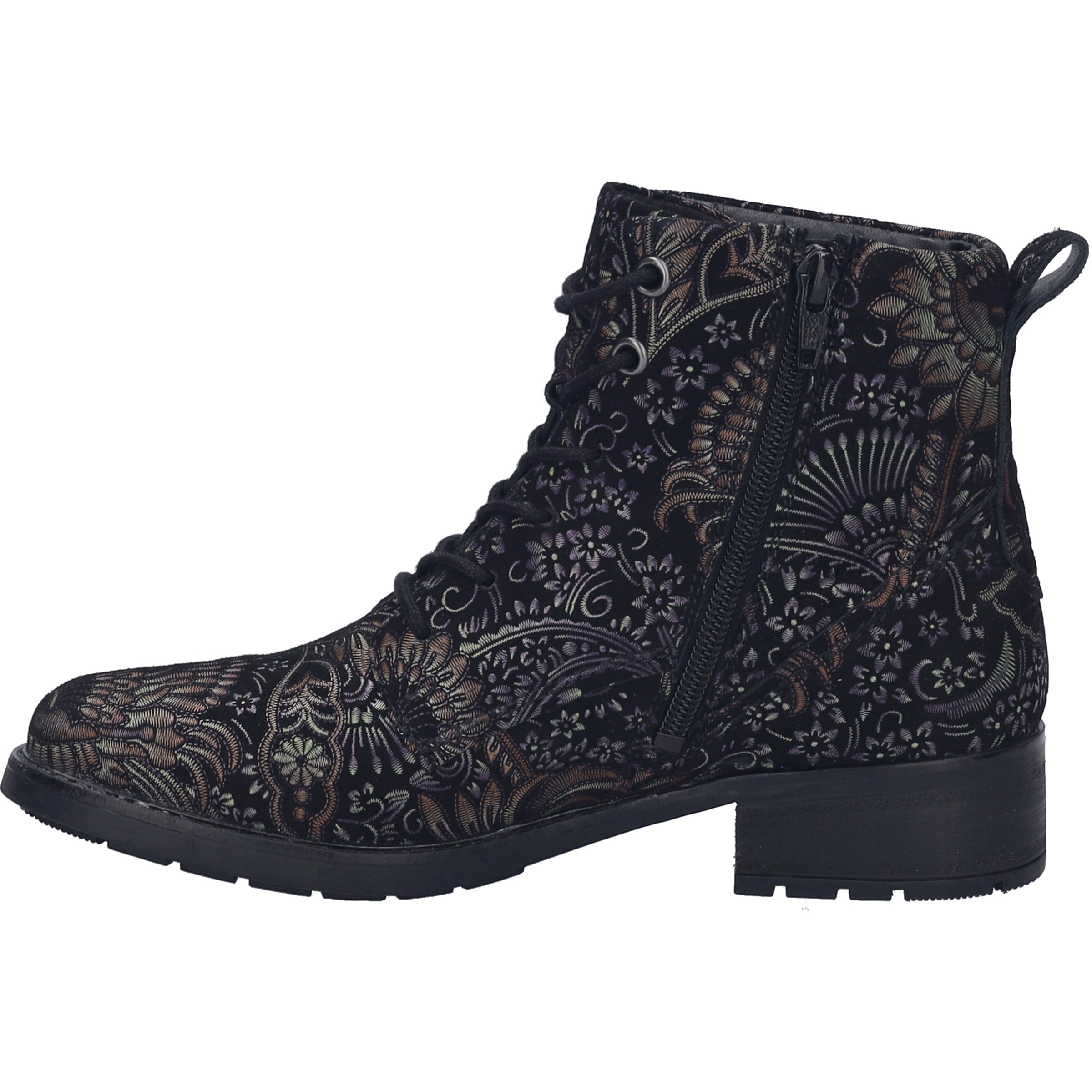 Stiefelette JOSEF SEIBEL "Kate 15, schwarz-multi", Damen, Gr. 36, schwarz (schwarz, multi), Obermaterial: 100% Rindsleder Leather cow., Schuhe Stiefelette 2