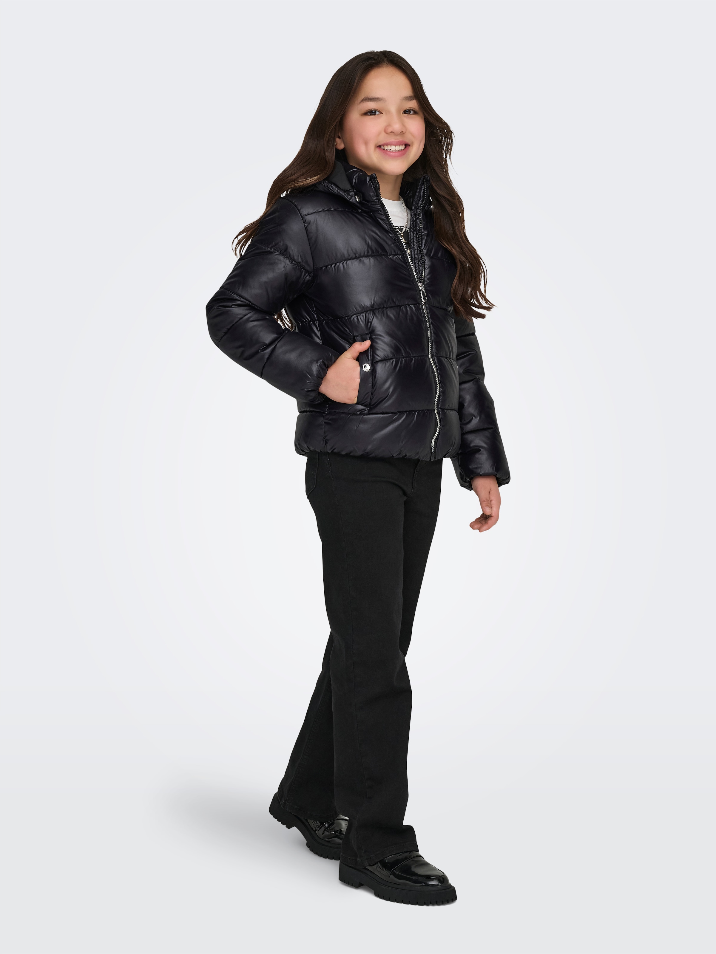 KIDS ONLY Steppjacke »KOGNEWEMMY SAVANNAH JACKET OTW NOOS« mit Kapuze