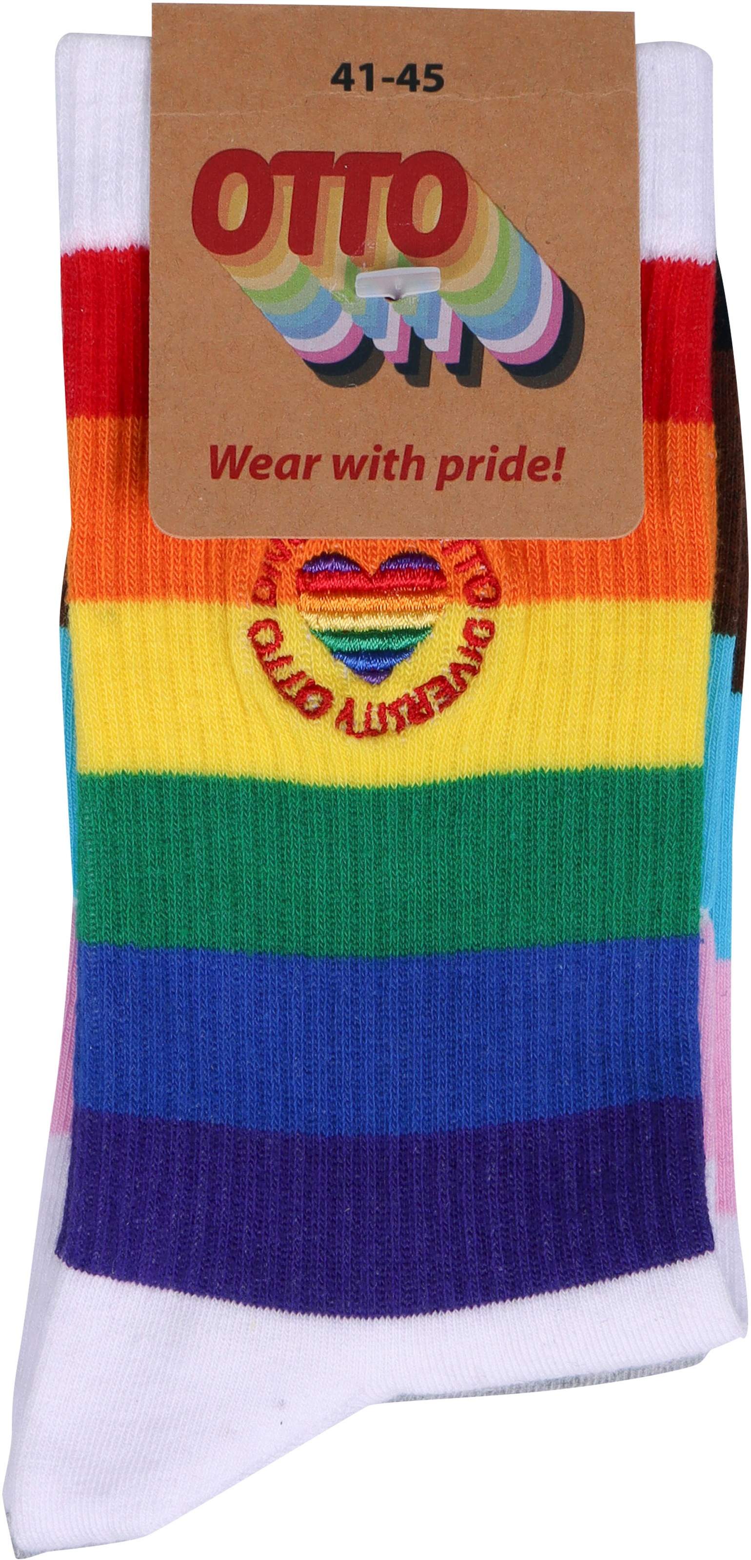 Capelli New York Socken, (2er-Pack), exklusive Pride Socken mit Otto Logo, mit Bio-Baumwolle, Diversity