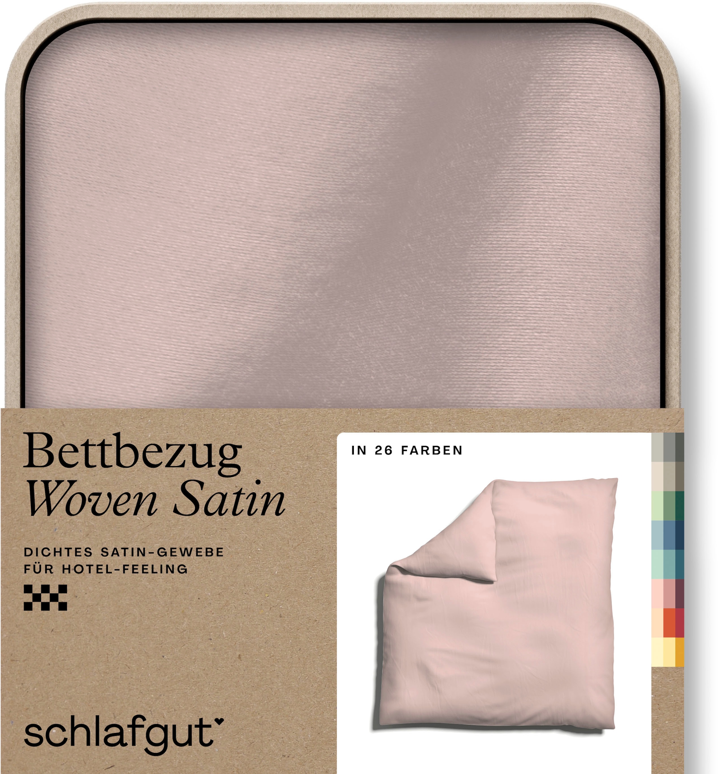 Schlafgut Bettbezug "Woven Satin", (1 St.), besonders dicht gewebt, Mix & Match: passender Kissenbezug erhältlich