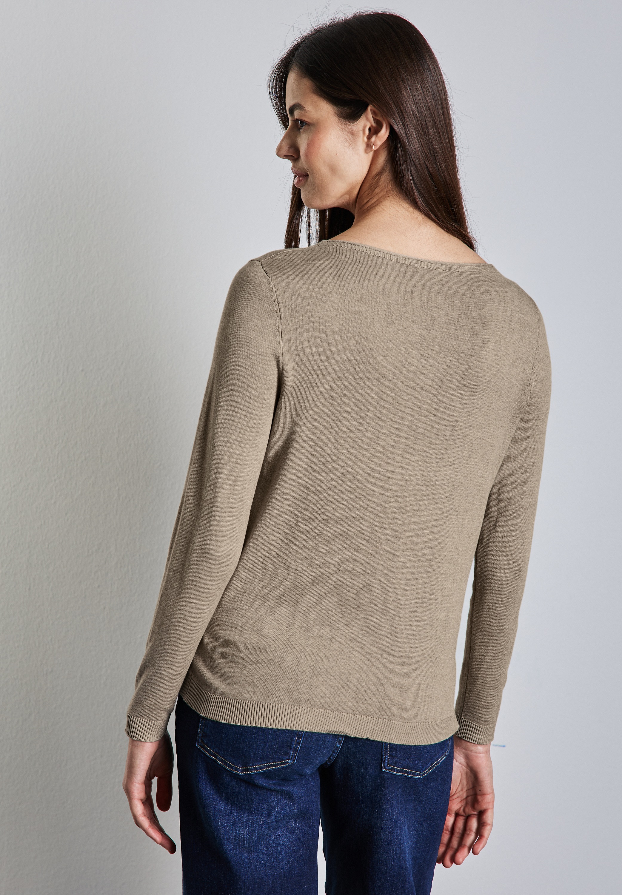 STREET ONE Strickpullover, mit U-Boot-Ausschnitt