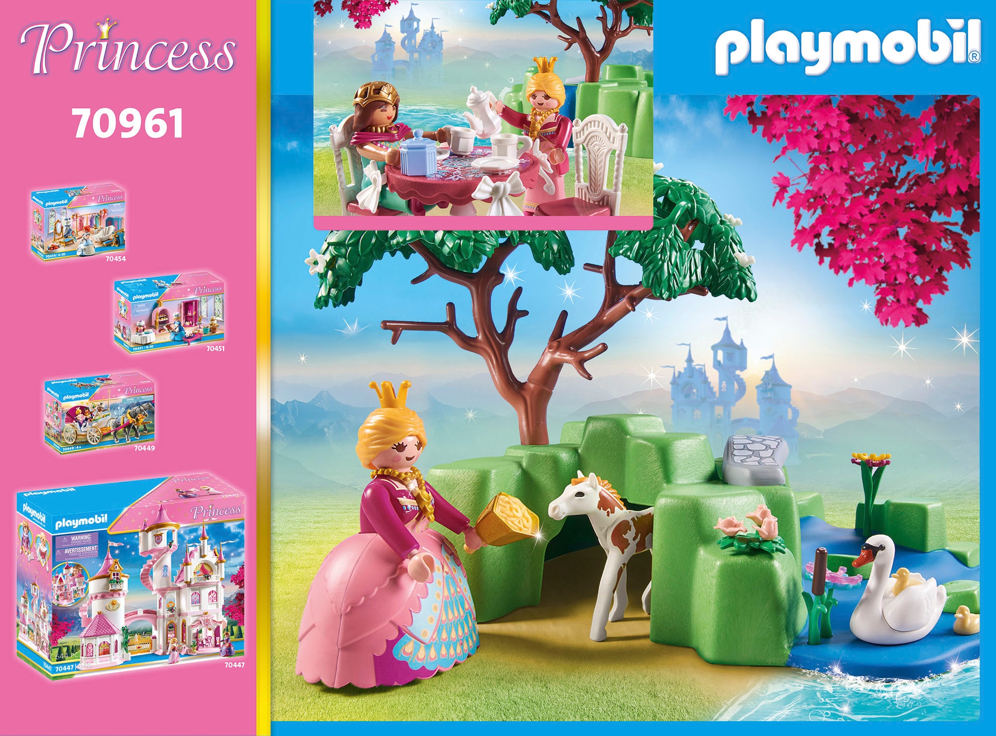 Playmobil® Konstruktions-Spielset »Prinzessinnen-Picknick mit Fohlen (70961), Princess«, (74 St.), Made in Germany