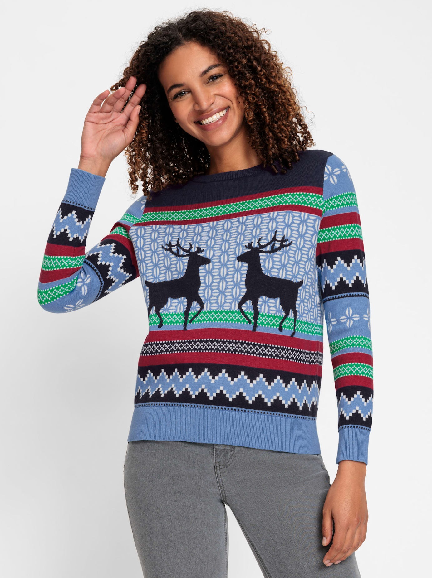Casual Looks Jacquardpullover "Jacquard-Pullover" günstig online kaufen