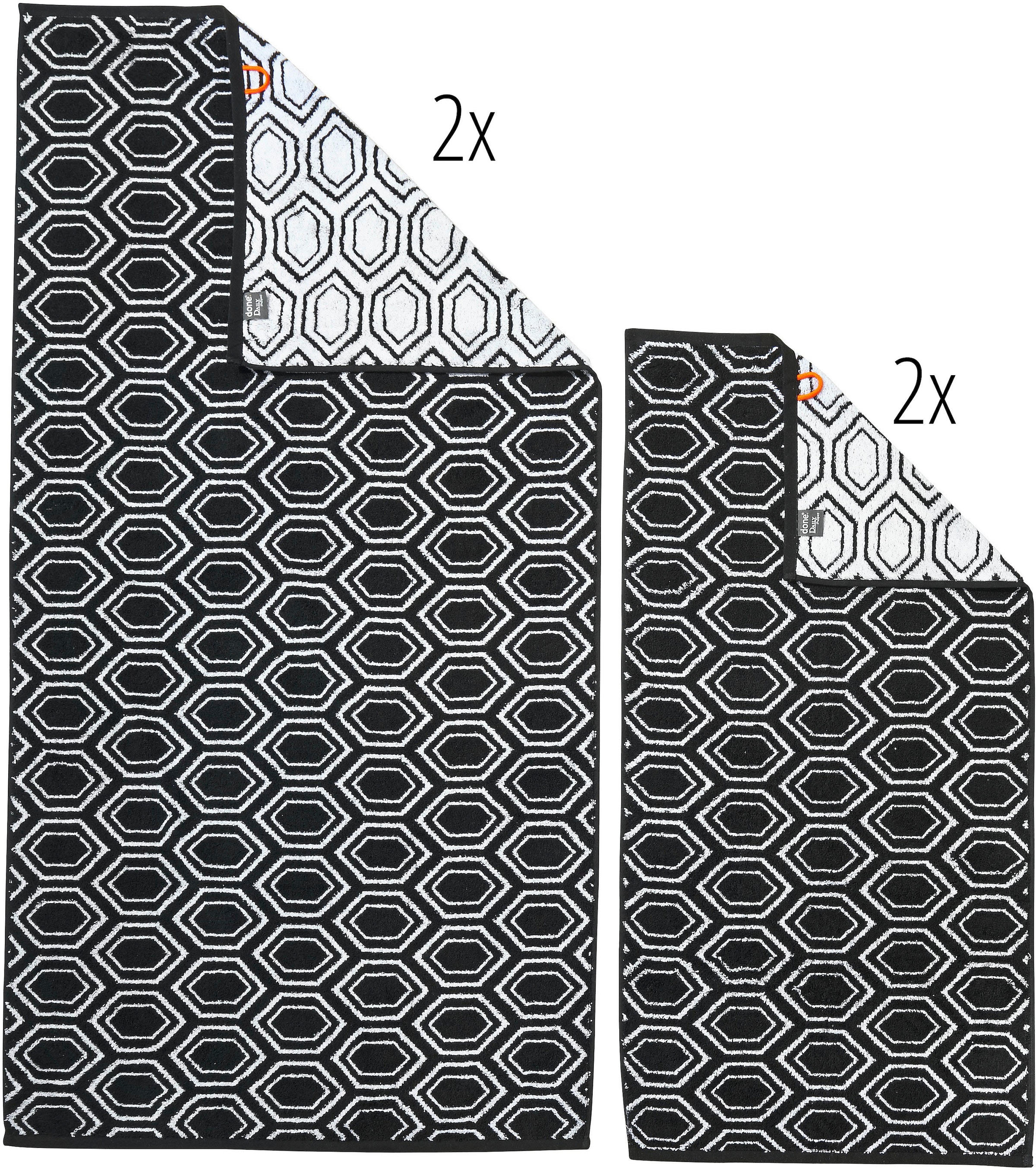 in Rechnung done.® erhältlich Handtuch »Daily 2 Set | tlg., Shapes modernes Varianten verschiedenen auf Jacquard-Walkfrottier, Set, Ethno«, Muster, Set BAUR