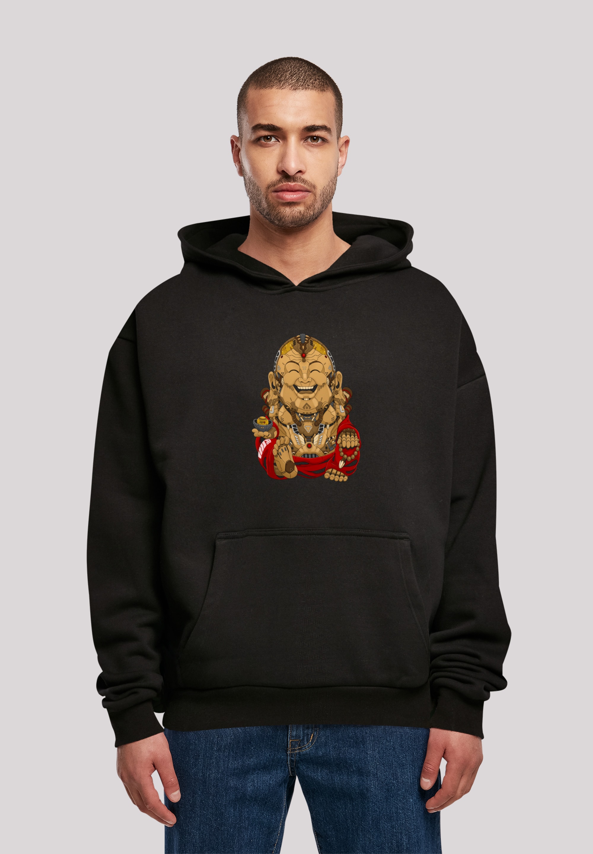 Kapuzenpullover »Happy Cyber Buddha CYBERPUNK STYLES«, Print